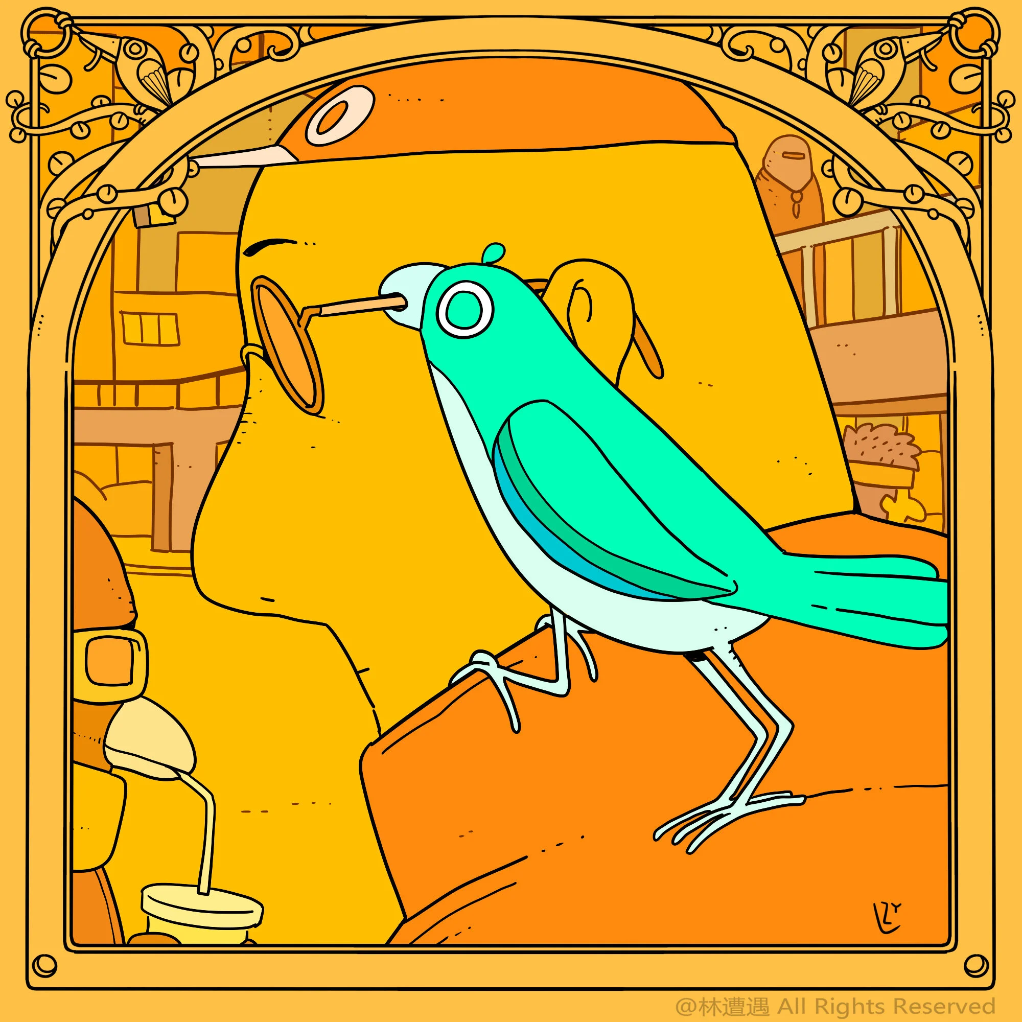 Caper Illustration, Illustration, London Illustration, Illustration, Chinese Illustrator, Chinese Artist, Asian Illustrator, Asian Artist, Zaoyu Lin, Zaoyu Lin Illustration, fantasy illustration, conceptual illustration, commercial illustration, Chin