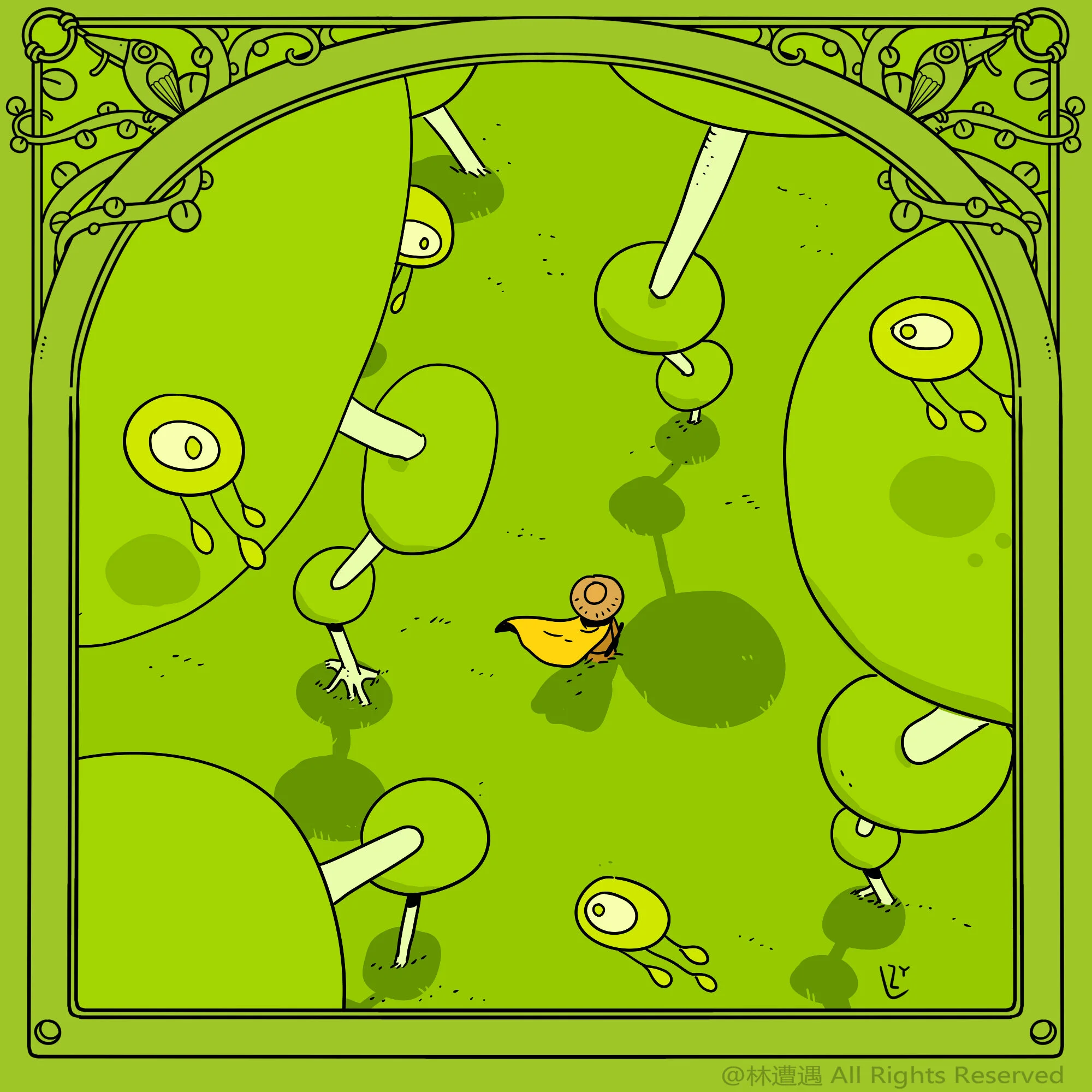 Caper Illustration, Illustration, London Illustration, Illustration, Chinese Illustrator, Chinese Artist, Asian Illustrator, Asian Artist, Zaoyu Lin, Zaoyu Lin Illustration, fantasy illustration, conceptual illustration, commercial illustration, Chin