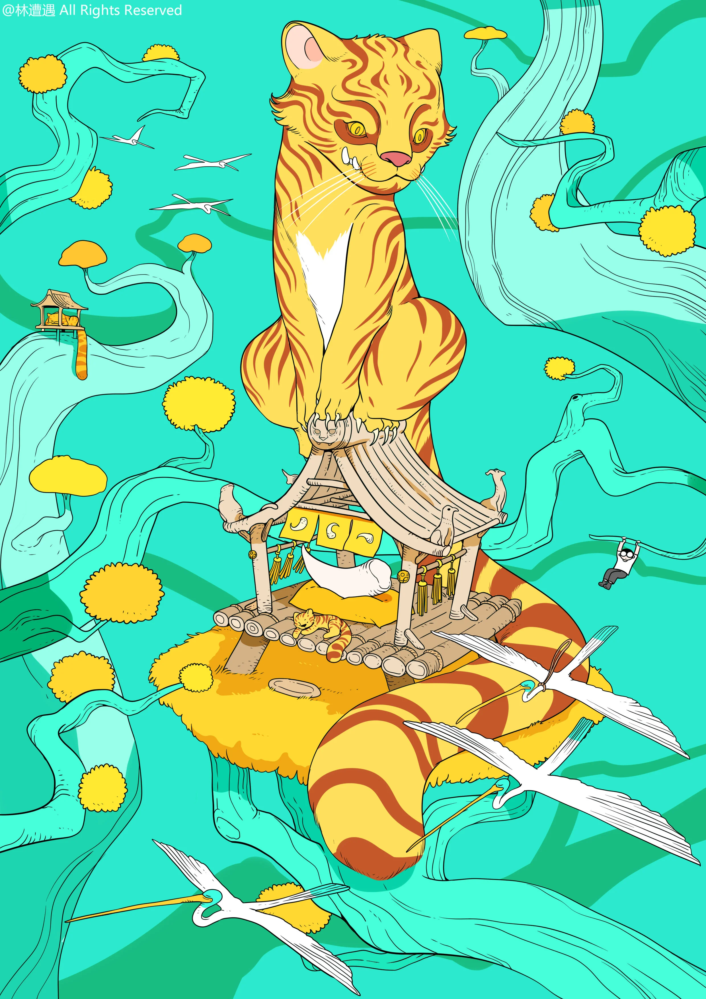 Caper Illustration, Illustration, London Illustration, Illustration, Chinese Illustrator, Chinese Artist, Asian Illustrator, Asian Artist, Zaoyu Lin, Zaoyu Lin Illustration, fantasy illustration, conceptual illustration, commercial illustration, Chin