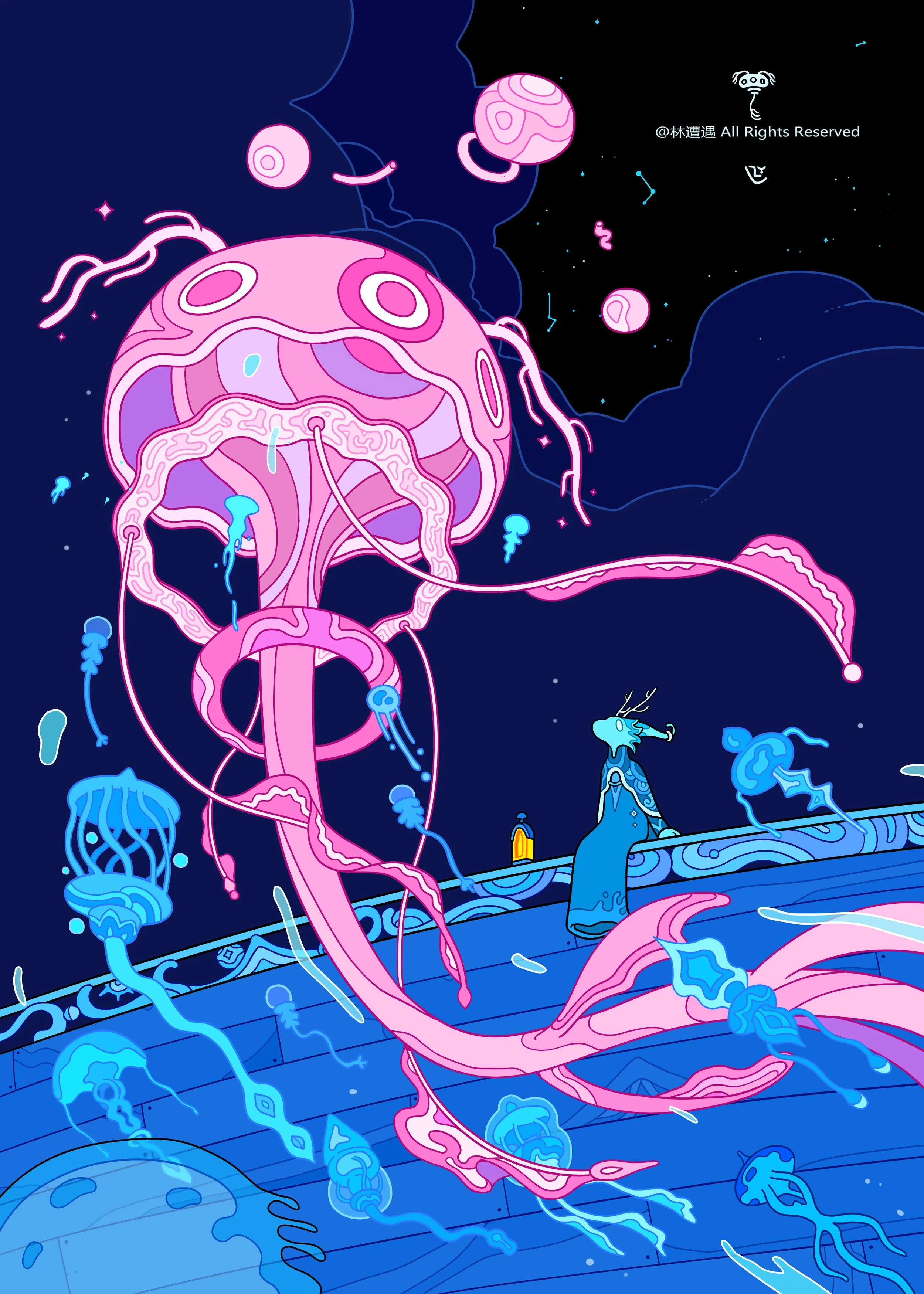 Caper Illustration, Illustration, London Illustration, Illustration, Chinese Illustrator, Chinese Artist, Asian Illustrator, Asian Artist, Zaoyu Lin, Zaoyu Lin Illustration, fantasy illustration, conceptual illustration, commercial illustration, Chin