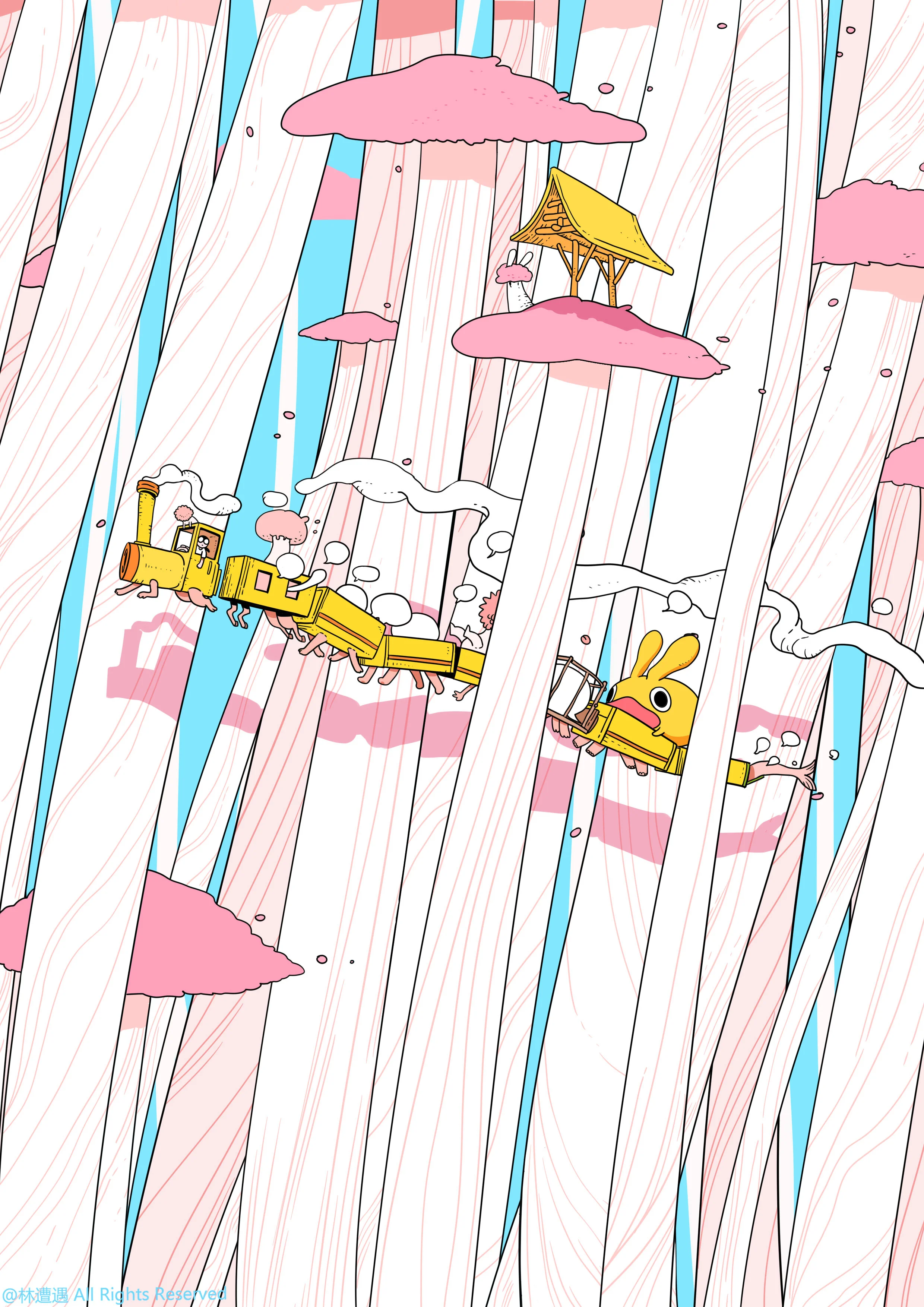 Caper Illustration, Illustration, London Illustration, Illustration, Chinese Illustrator, Chinese Artist, Asian Illustrator, Asian Artist, Zaoyu Lin, Zaoyu Lin Illustration, fantasy illustration, conceptual illustration, commercial illustration, Chin