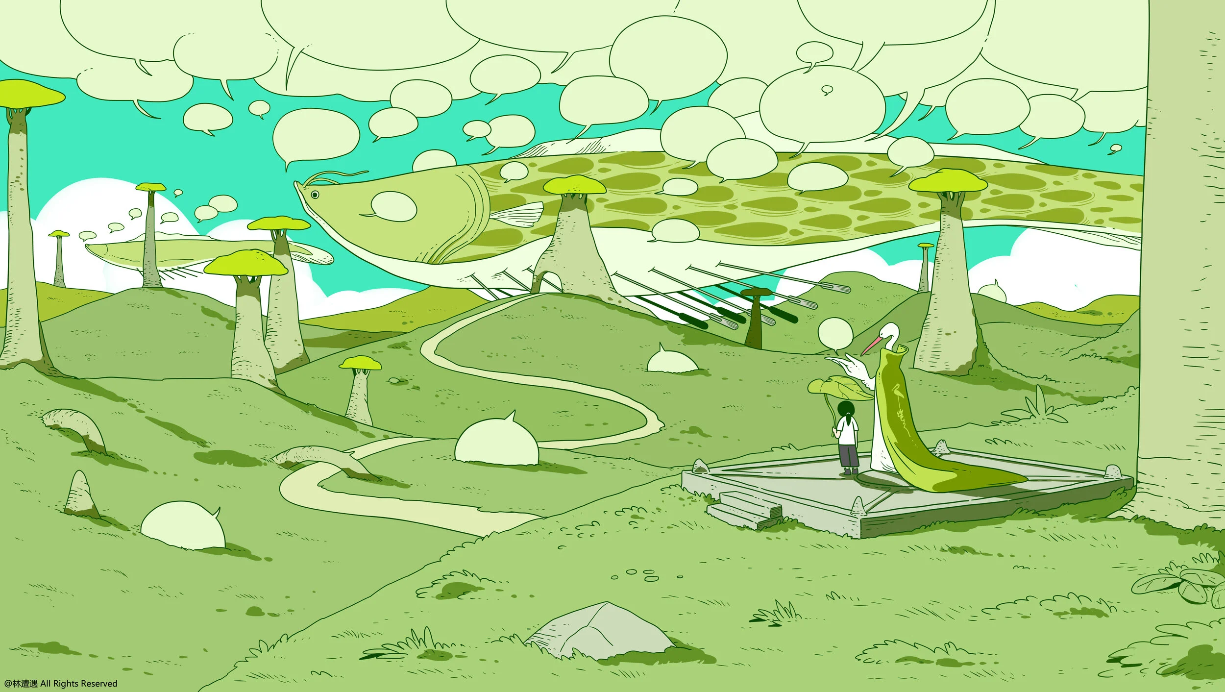 Caper Illustration, Illustration, London Illustration, Illustration, Chinese Illustrator, Chinese Artist, Asian Illustrator, Asian Artist, Zaoyu Lin, Zaoyu Lin Illustration, fantasy illustration, conceptual illustration, commercial illustration, Chin