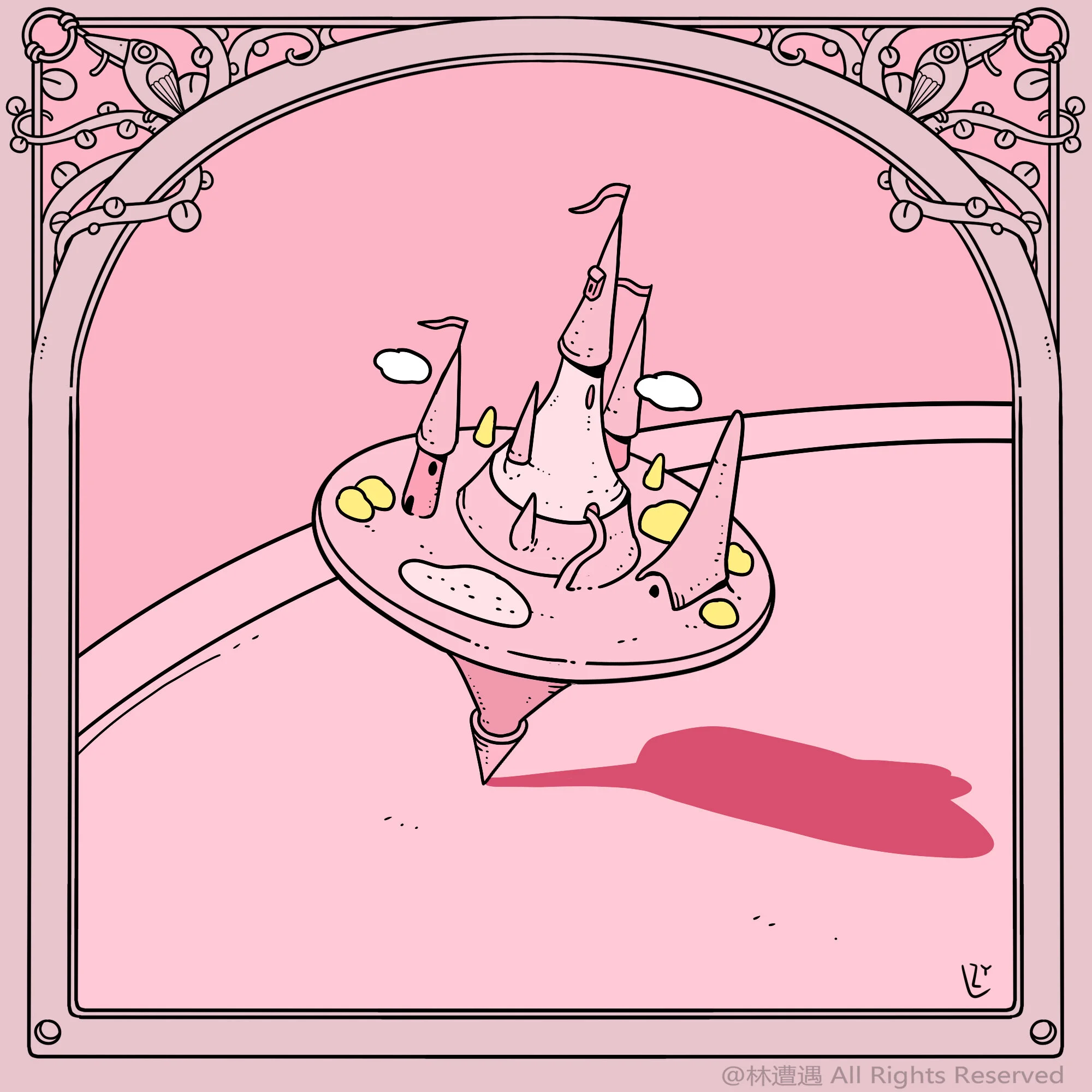 Caper Illustration, Illustration, London Illustration, Illustration, Chinese Illustrator, Chinese Artist, Asian Illustrator, Asian Artist, Zaoyu Lin, Zaoyu Lin Illustration, fantasy illustration, conceptual illustration, commercial illustration, Chin