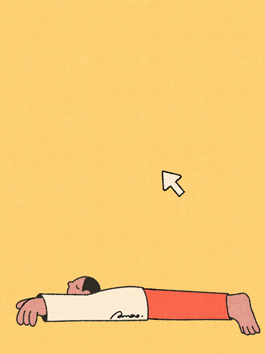 AMAO_Caper Illustration Agency _ Illustration & Animation_graphical_colourful_lineart_fun_people_relax_break_nap_fall_540px-16F.gif
