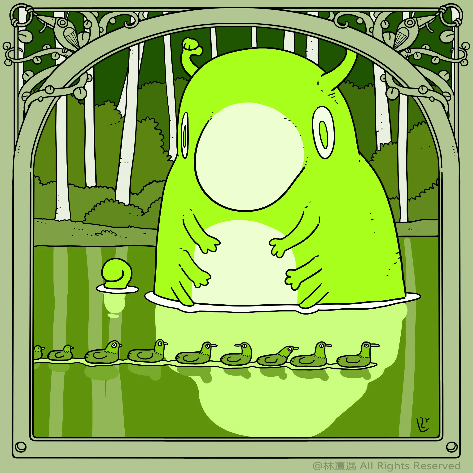 Caper Illustration, Illustration, London Illustration, Illustration, Chinese Illustrator, Chinese Artist, Asian Illustrator, Asian Artist, Zaoyu Lin, Zaoyu Lin Illustration, fantasy illustration, conceptual illustration, commercial illustration, Chin