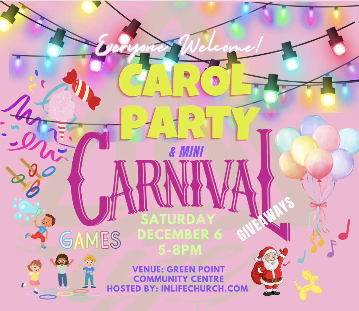 CAROL PARTY & MINI CARNIVAL