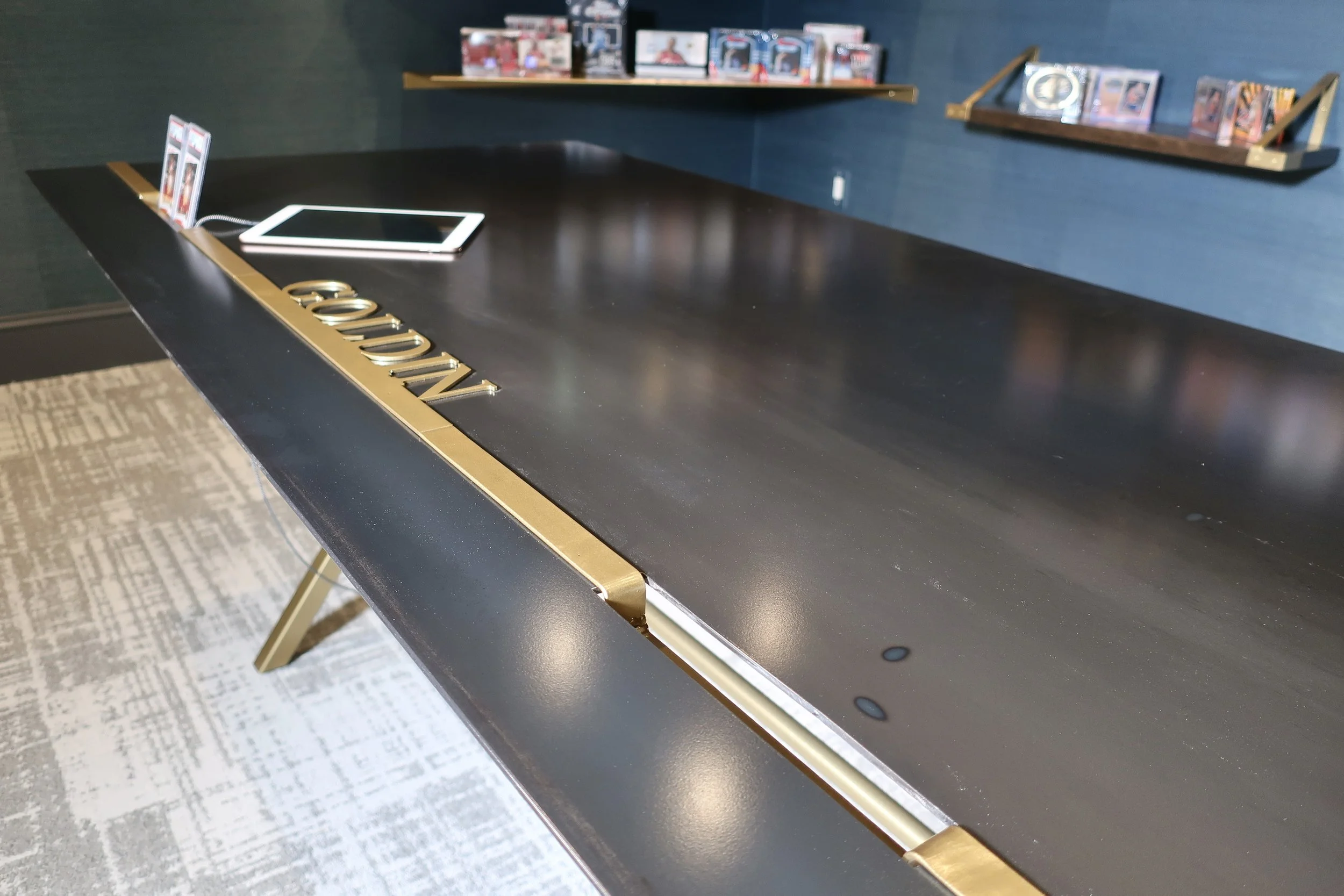 Horizon Table by Coop Forge, customized for Ken Goldin