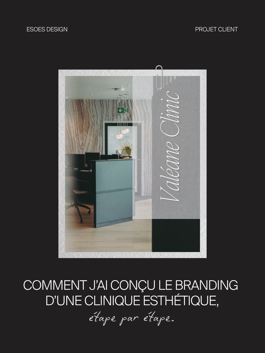 En d&eacute;but d&rsquo;ann&eacute;e, j&rsquo;ai &eacute;t&eacute; contact&eacute;e par la Dr m&eacute;d. Annemay Chollet pour cr&eacute;er le branding de sa nouvelle clinique dermatologique et esth&eacute;tique, qu&rsquo;elle allait ouvrir &agrave; 