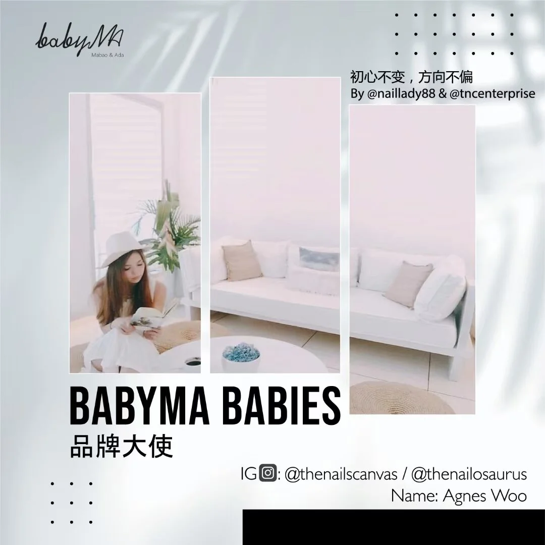 ▪︎Agnes Woo @thenailscanvas / @thenailosaurus 
既是大使"保姆"，也是大使宝宝。
热爱策划优质课程让热爱学习的宝宝们一起学习成长。认为美甲圈必须携手同行，保持正面，团结的良性互动。喜欢教学，乐于办课，坚持处在学生立场去构思每一场受益无穷的优质课程内容。坚信没有不成材的孩子，因为他们就像每一颗被深埋的钻石，都有机会等来被挖掘的那一天，发光发热。