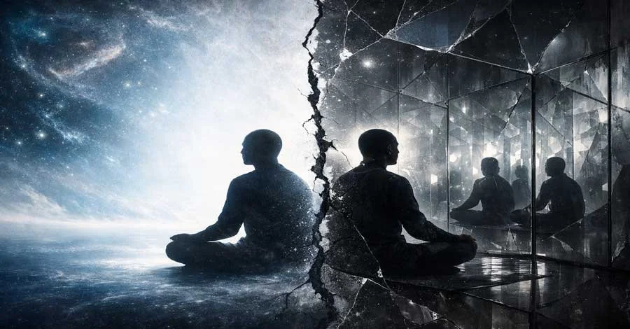 A philosophical exploration of emptiness in meditation, examining the difference between genuine non-dual realization and the structural limits that may quietly trap awareness.