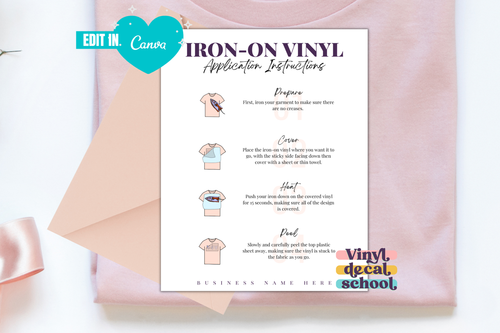 Printable Decal Instructions For Adhesive Vinyl With Illustrations ...