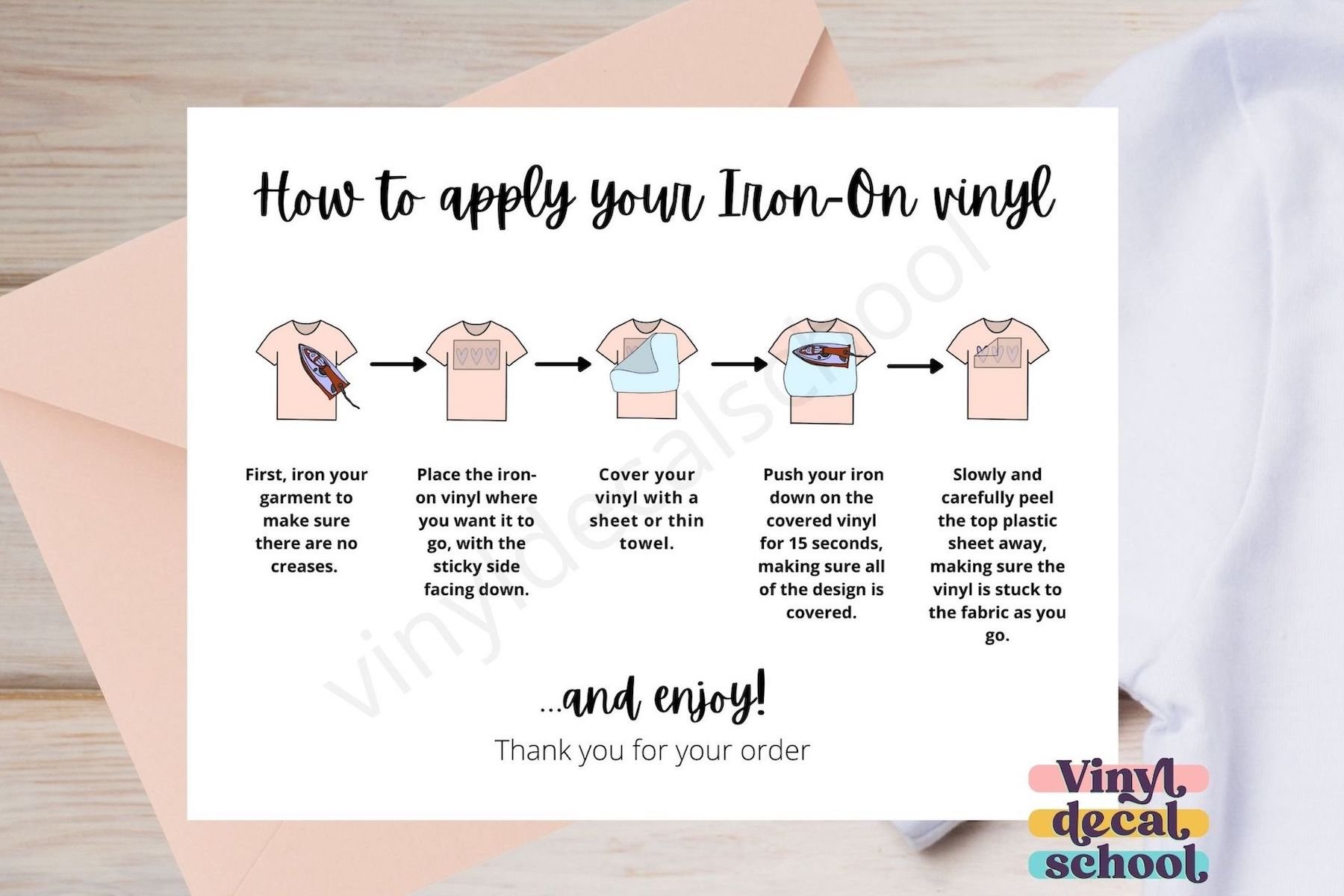 Printable Decal Instructions For Adhesive Vinyl With Illustrations ...