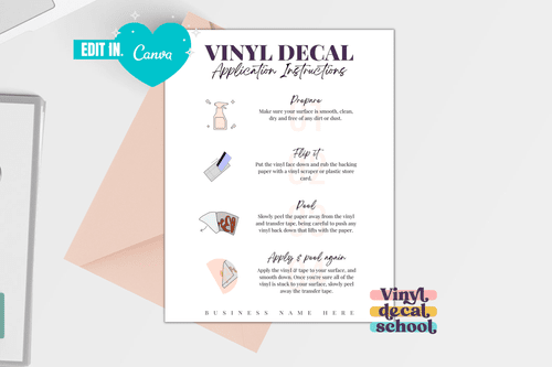 Vinyl Decal Business Printable And Resources — Vinyl Decal School