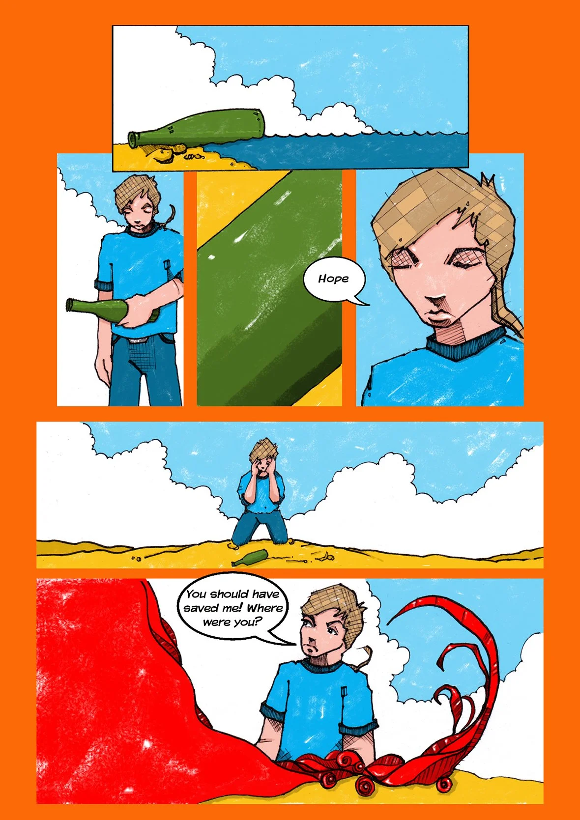  The Fight sequential art.  