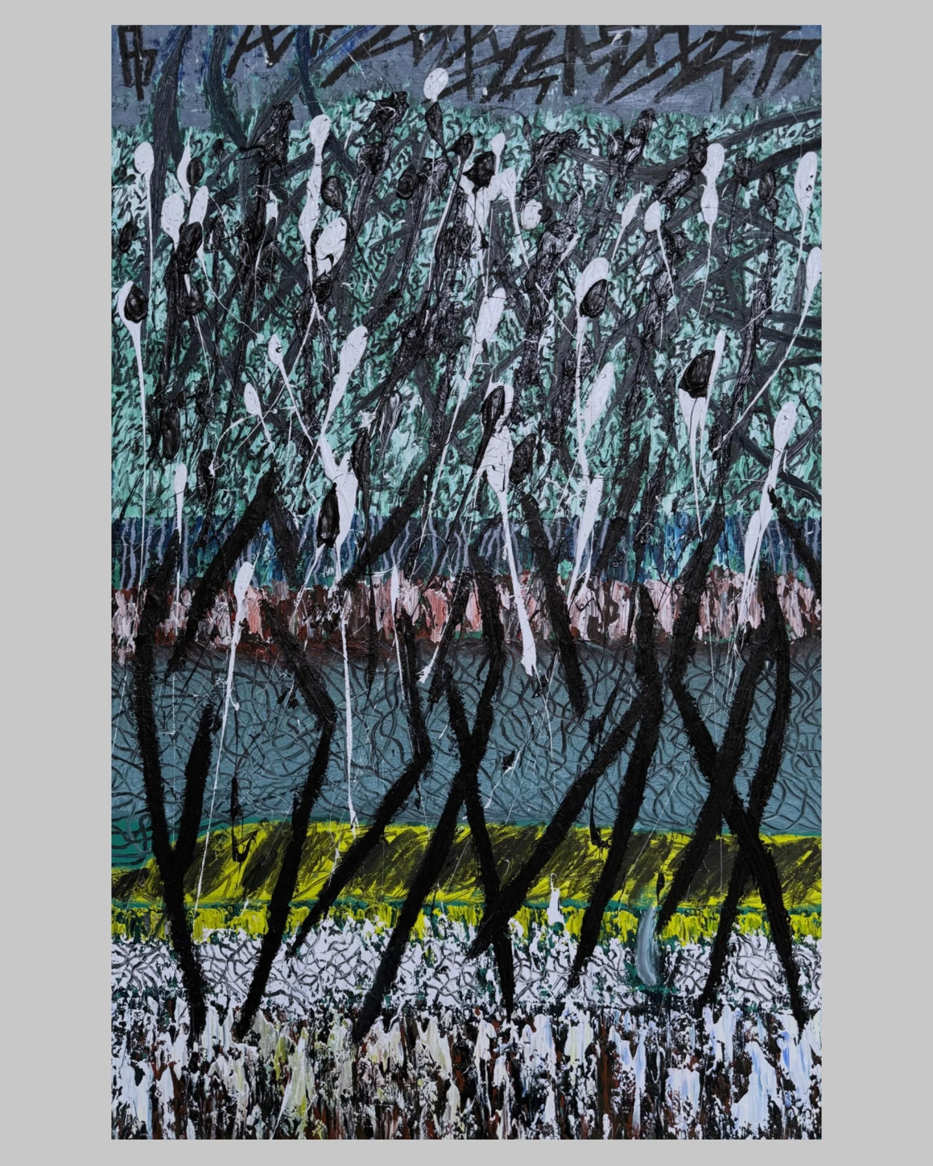 “Procession” 60” x 36” Oil on canvas (2026)