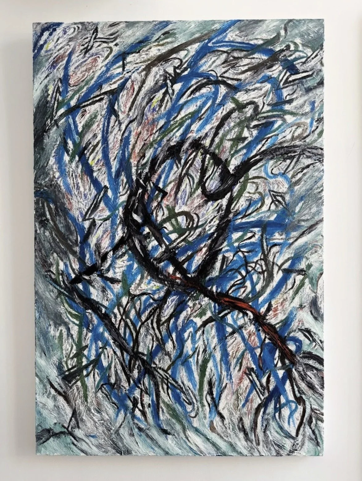Crosscurrent, 2025-2026, Oil on canvas, 60x40 in