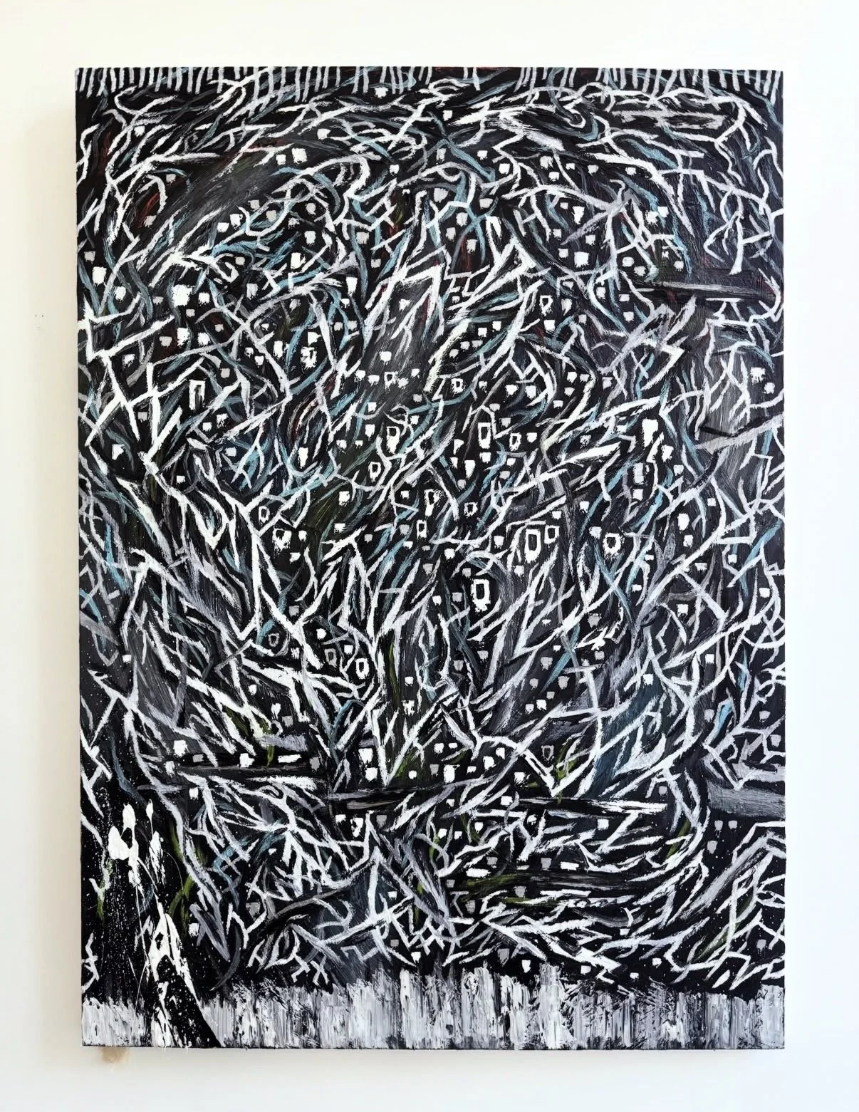 Mountain System, 2025, Oil on canvas, 72x48 in
