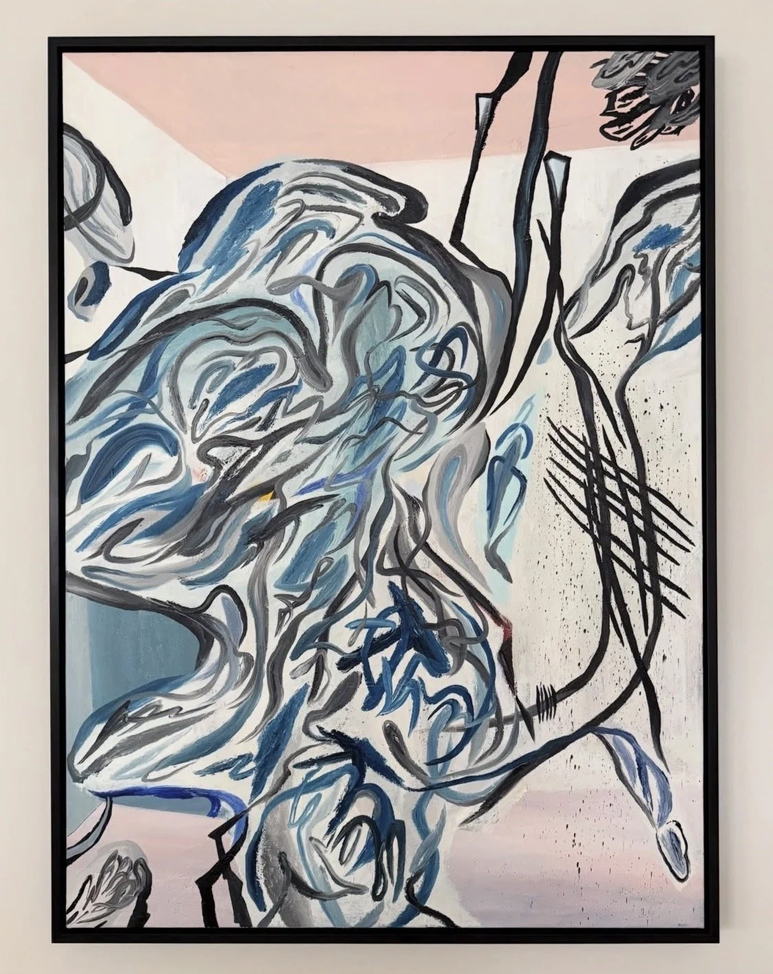 Interior Current, 2024-2025, Oil on canvas, 56x44 in