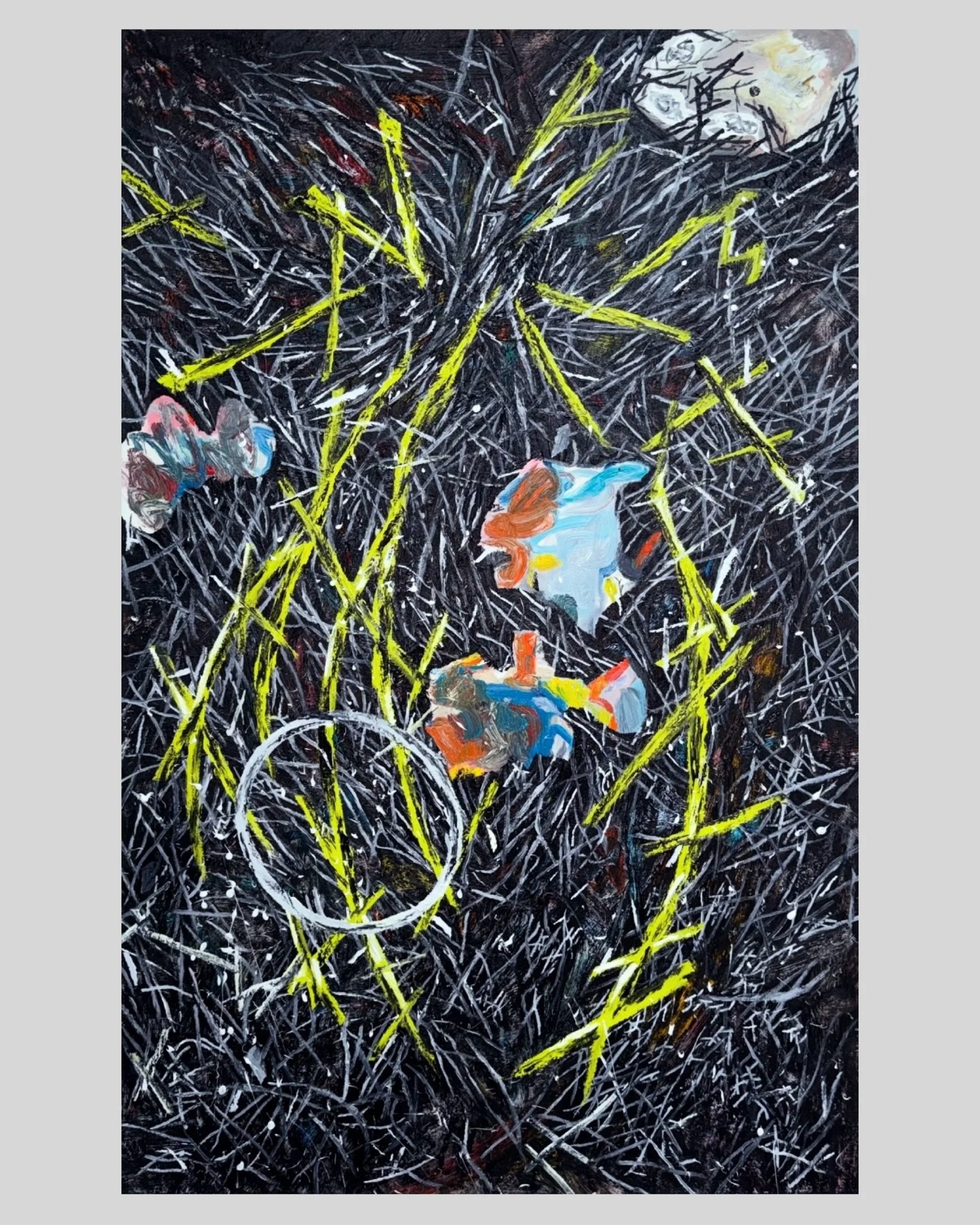 “Interruption” 60” x 36” Oil on canvas (2026)