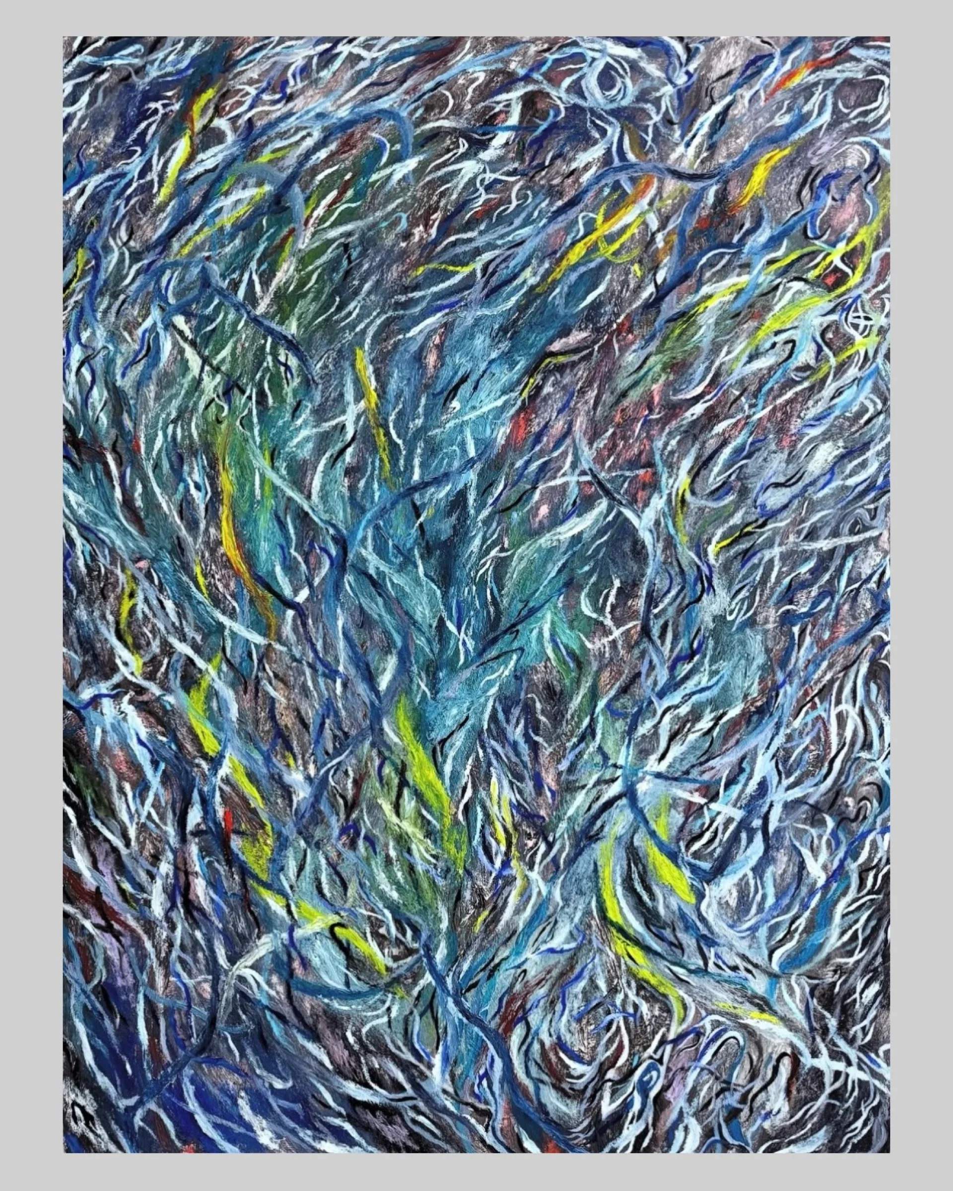 “Subsurface Weather” 72” x 48” Oil on canvas (2025)