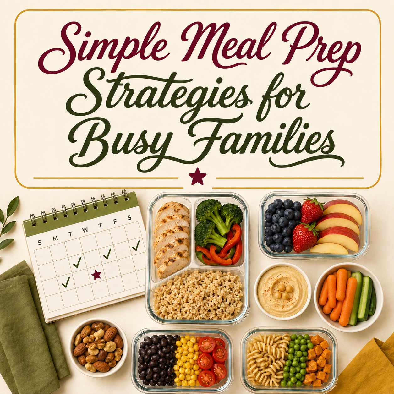 Simple Meal Prep Strategies for Busy Families