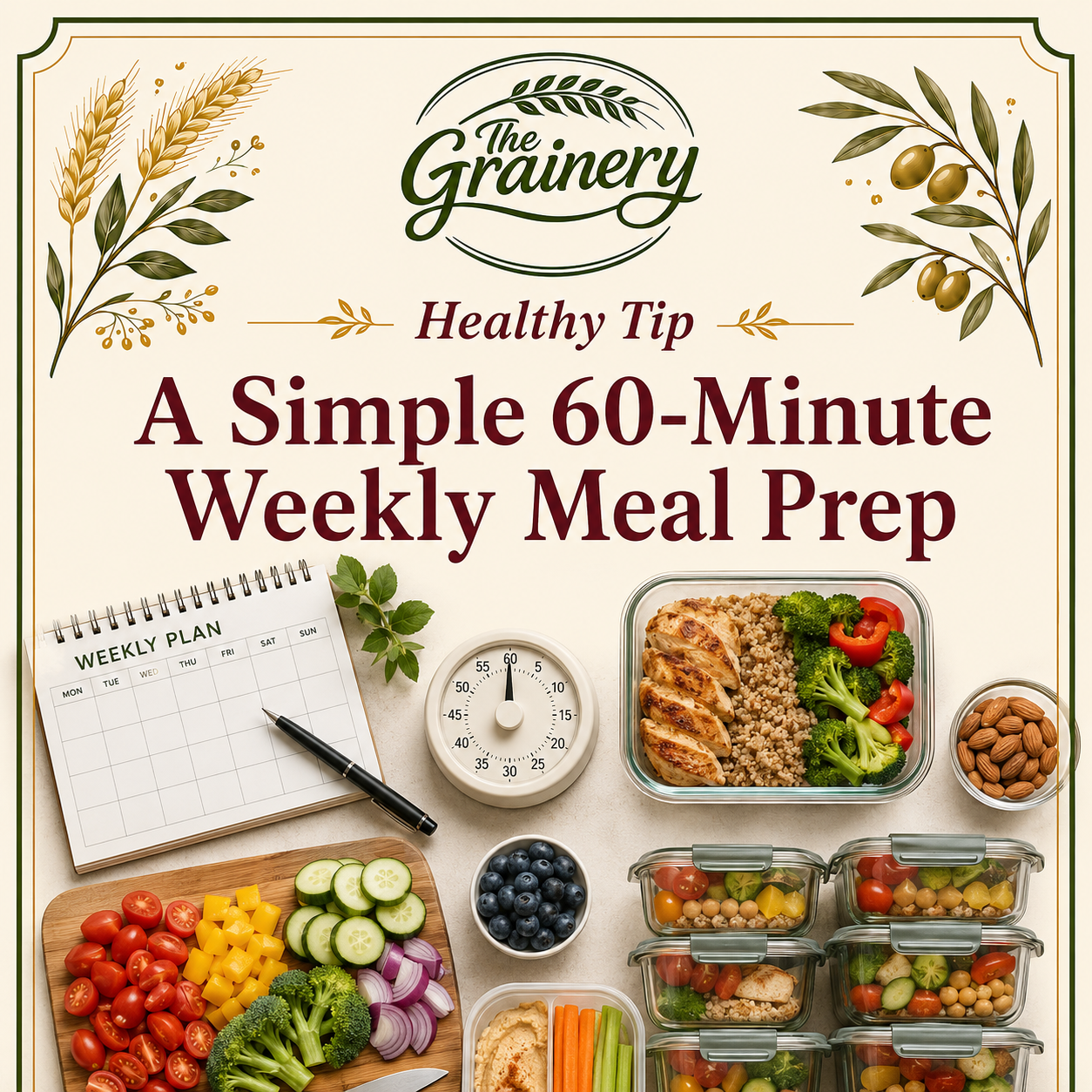 A Simple 60-Minute Weekly Meal Prep