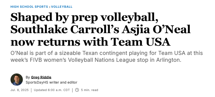 Dallas Morning News - media relations on behalf of VNL
