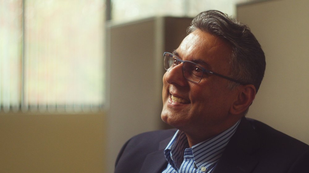 Calyx VP Medical and Scientific Services smiling during interview