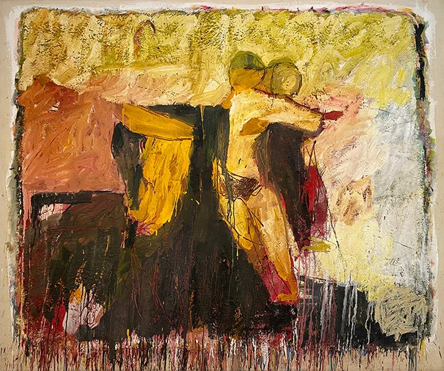  And She, The Earth, Cries For Relief,  c. 2007  Mixed media on canvas 65.5 x 78 in