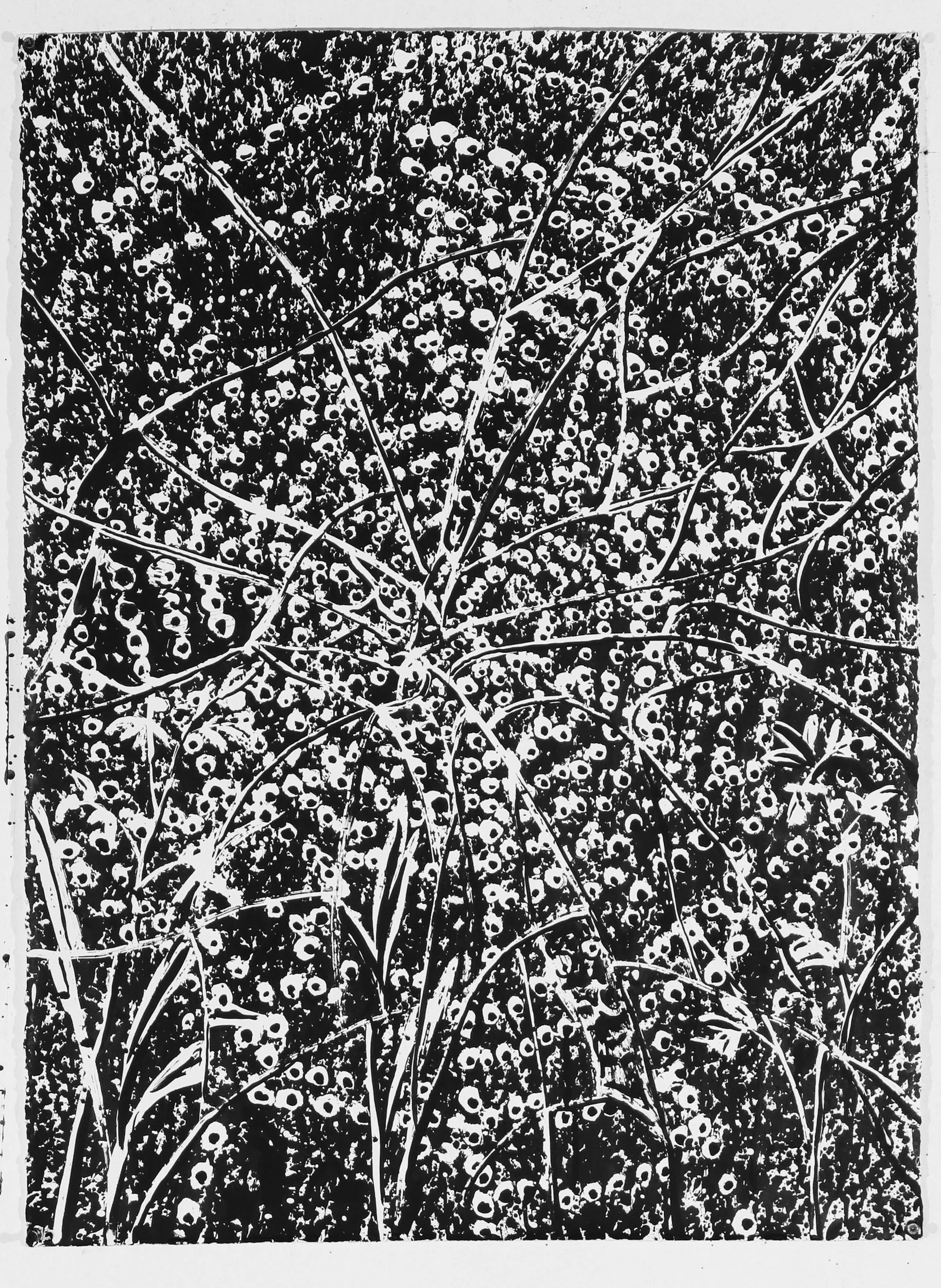 Broken Window,  2020  Ink on paper 30 x 22 in