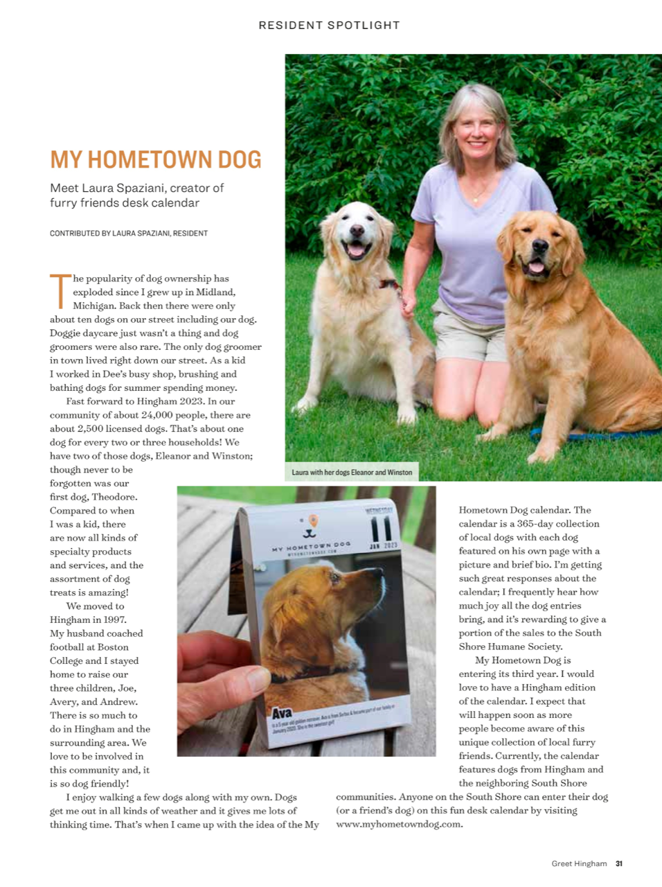 Article published in Greet magazine