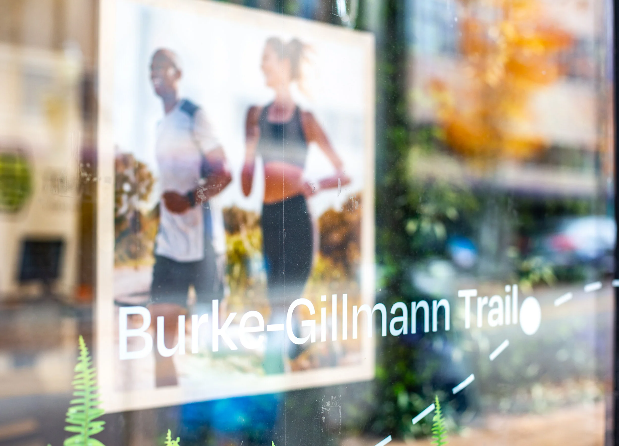 Close Up Trailside Store Front Window