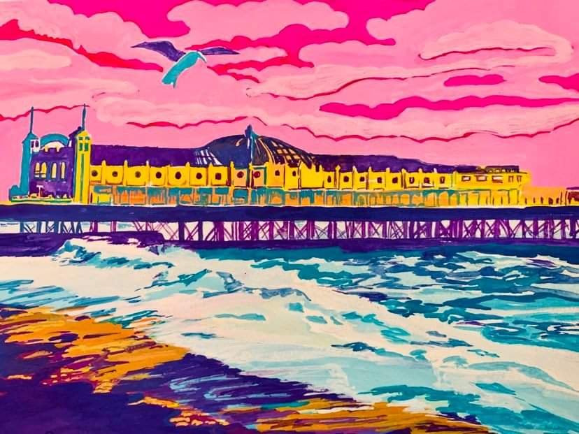 Acrylics painted by Bev Benfell