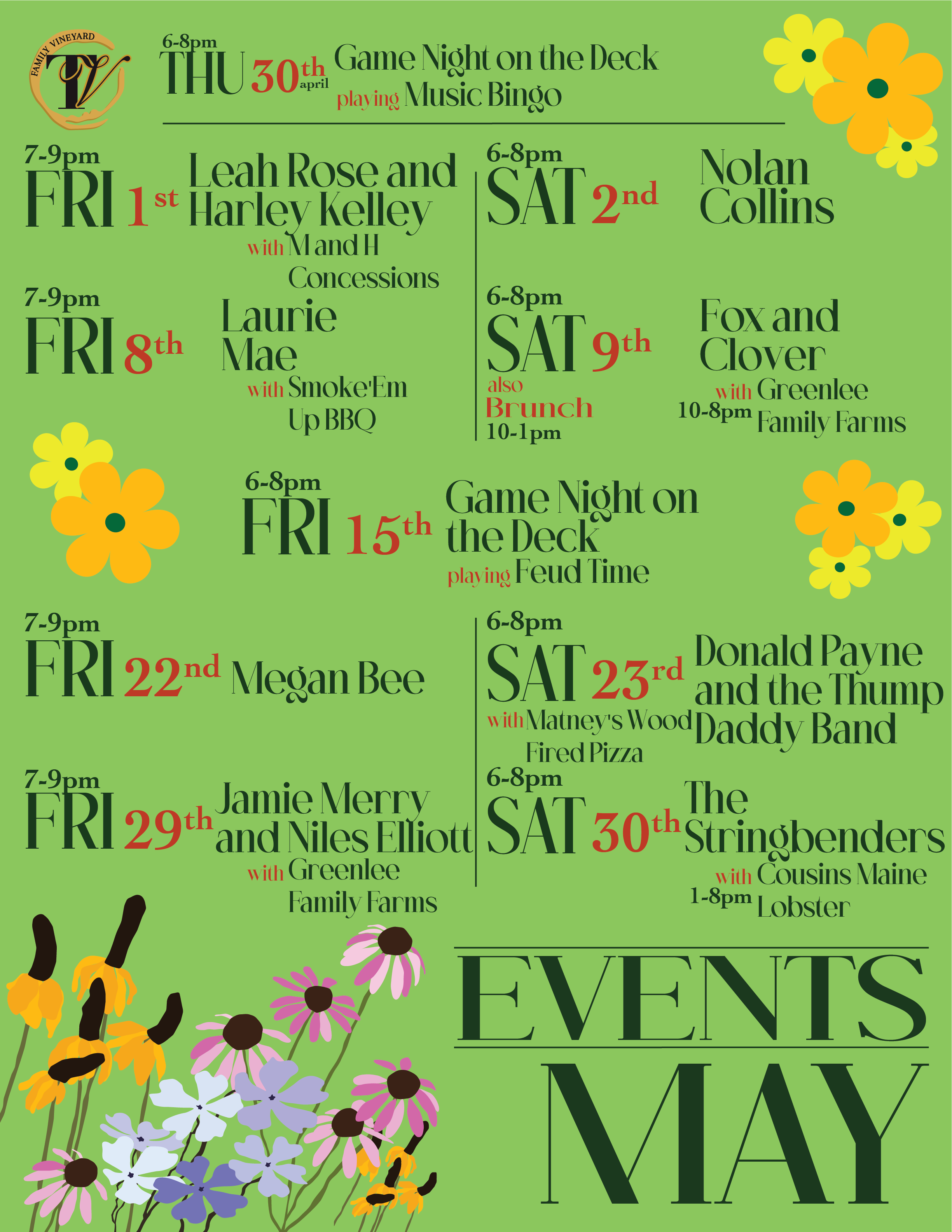 May 2026 Event Calendar