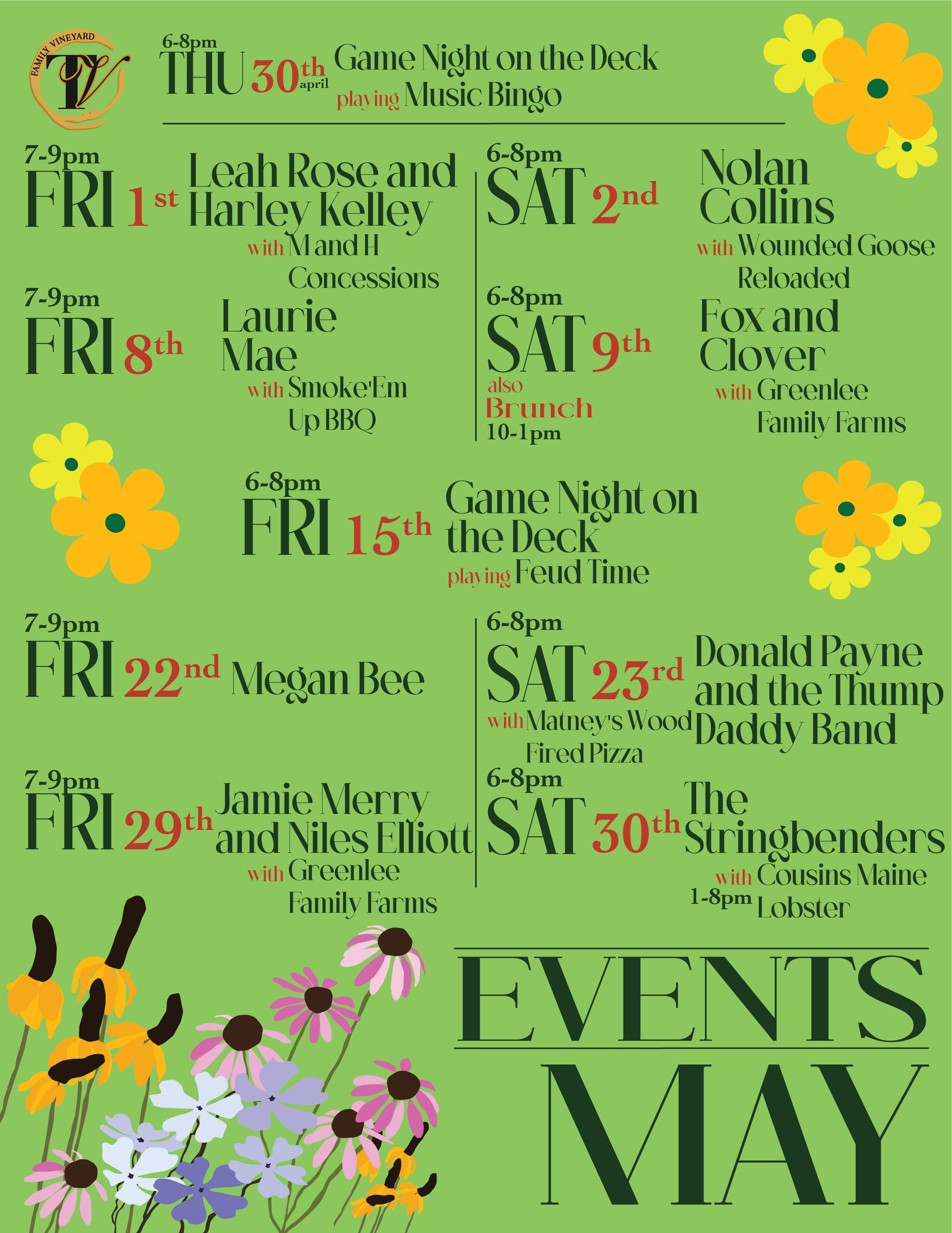 May 2026 Event Calendar