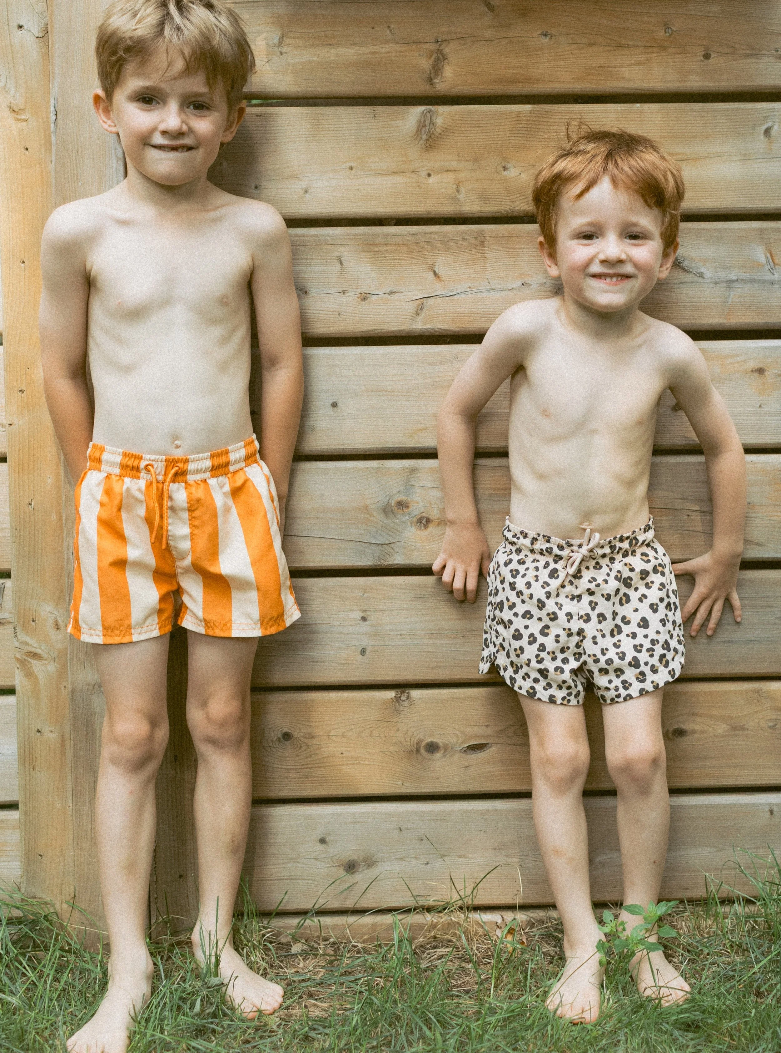 Before swimming vs. after swimming.