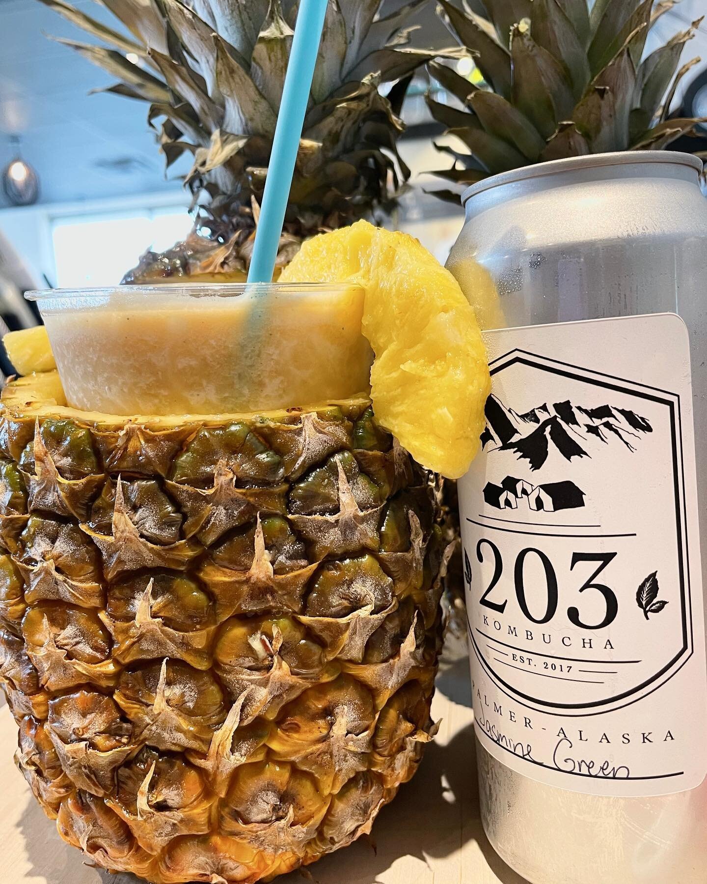 Summer may be winding down but we&rsquo;re keeping the keeping the flame alive with our homage to @203kombucha &lsquo;s delicious fresh-pressed juice. Introducing the Spicy Tropics 2.03 🔥 and a friendly reminder that we are now open on Mondays! Come