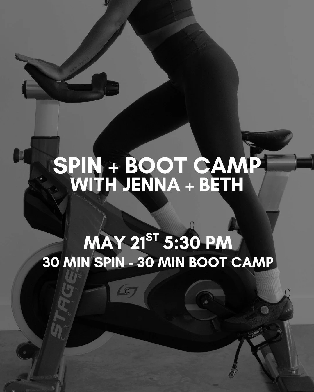 SPIN + BOOTCAMP &hellip; say less 🔥
ㅤ
We&rsquo;re teaming up Jenna and Beth for a full-body session that just hits different
ㅤ
30 minutes on the bike
30 minutes on the floor
All energy, all vibes, all in it together
ㅤ
May 21 at 5:30
ㅤ
Sign ups are o