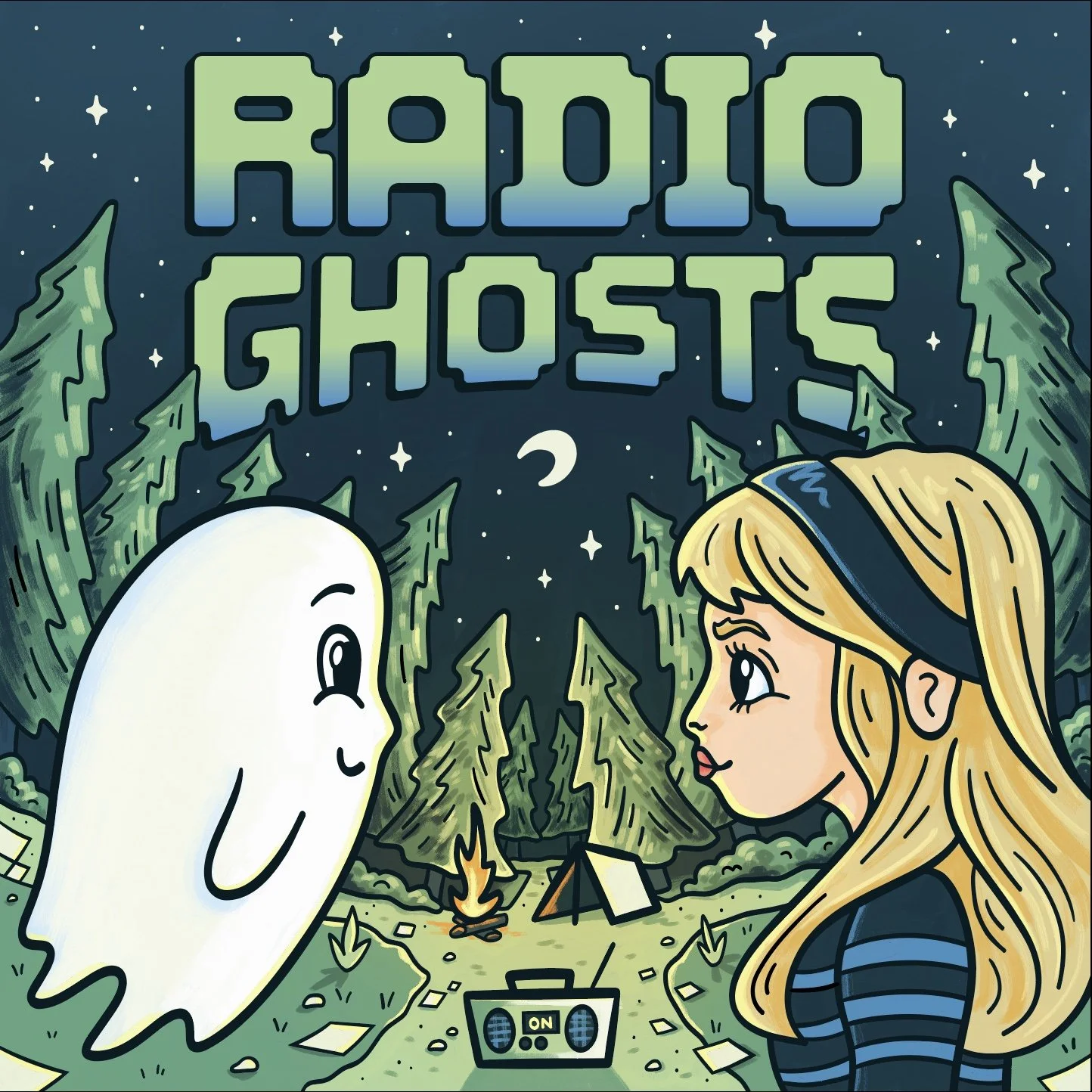 Radio Ghosts Gameboy art