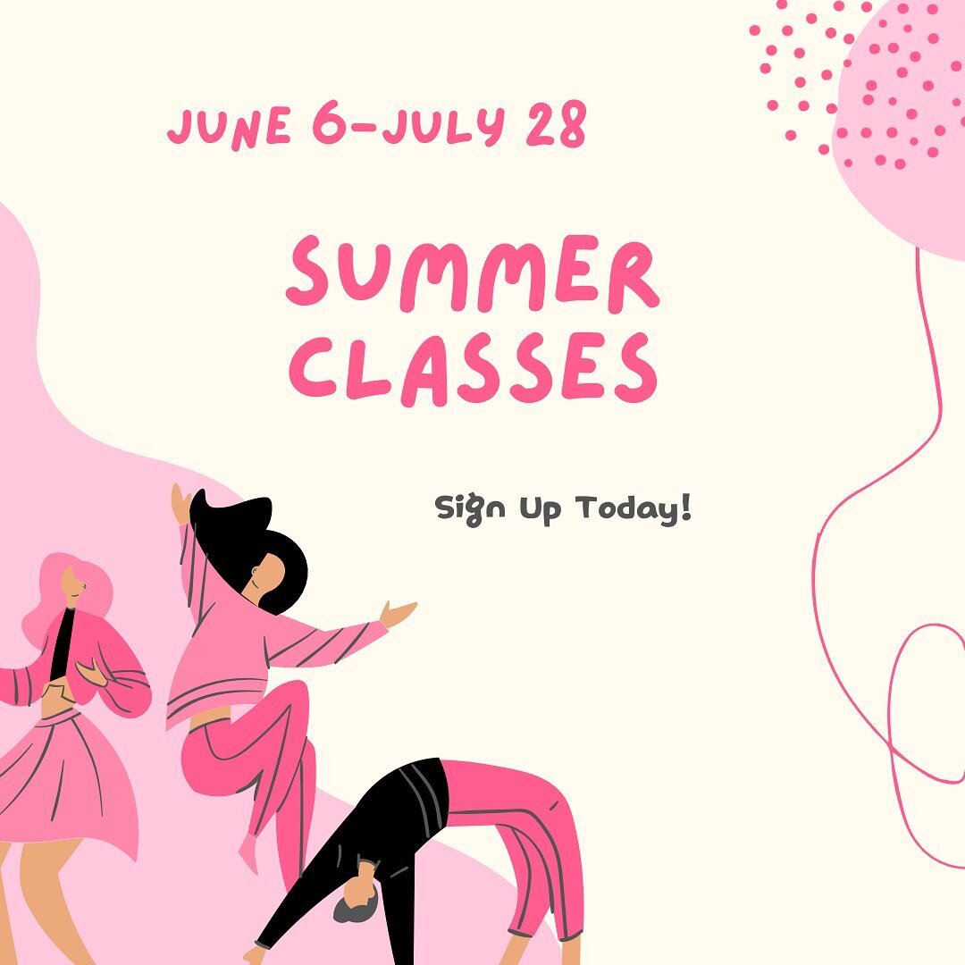 Want to dance over the summer? We have classes for all ages June-July! Visit our website to sign up today🩰