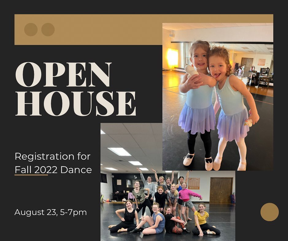 August 23rd from 5-7 we will be welcoming @tropicalsnoholdrege for our Open House! Come by to sign up for classes, order dance attire, and meet Miss Mady!