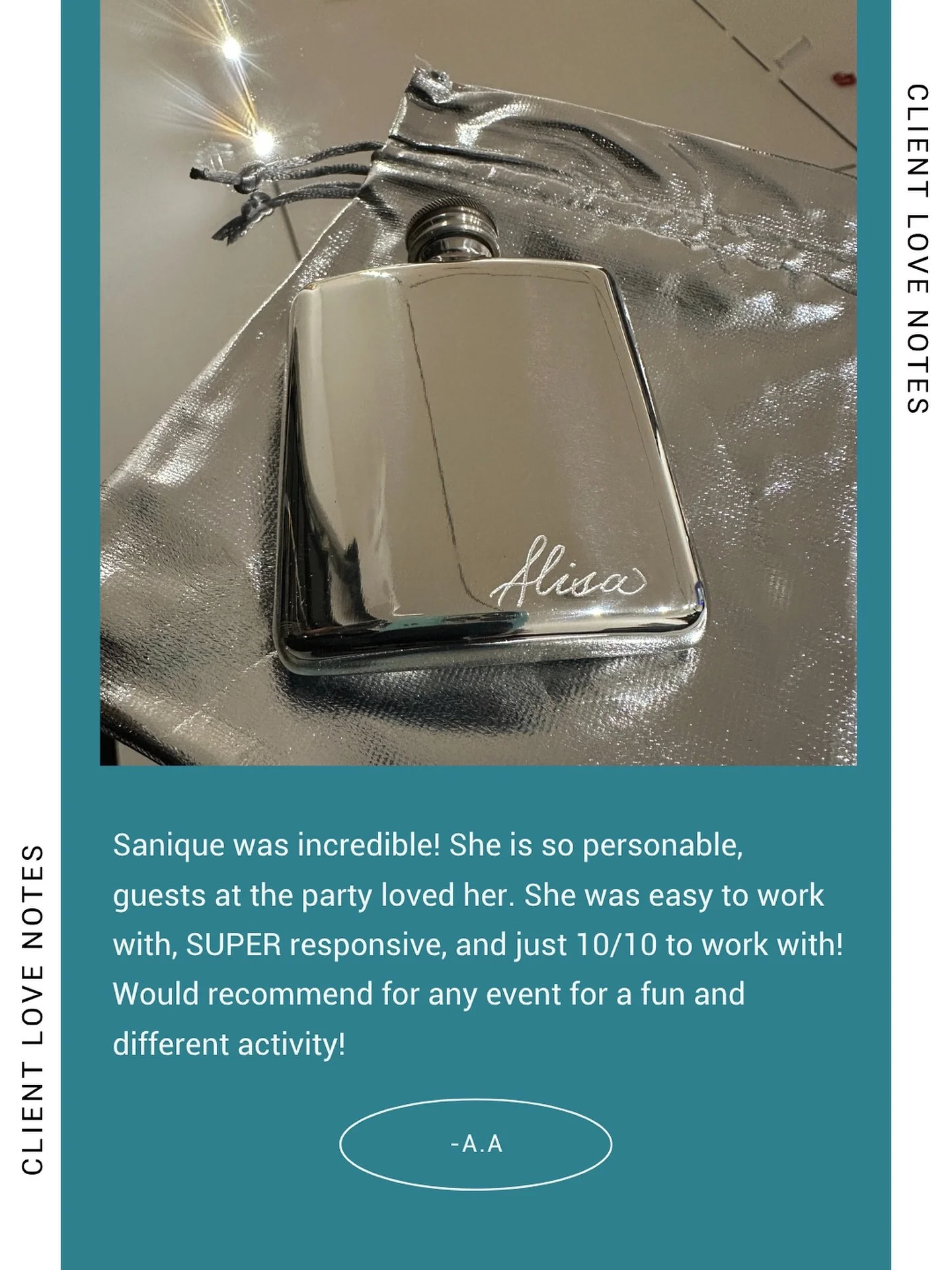 Client love like this means everything!&nbsp;💛

I&rsquo;m so grateful for amazing partners who bring the energy, the personality, and the unforgettable moments to every event.&nbsp;✨