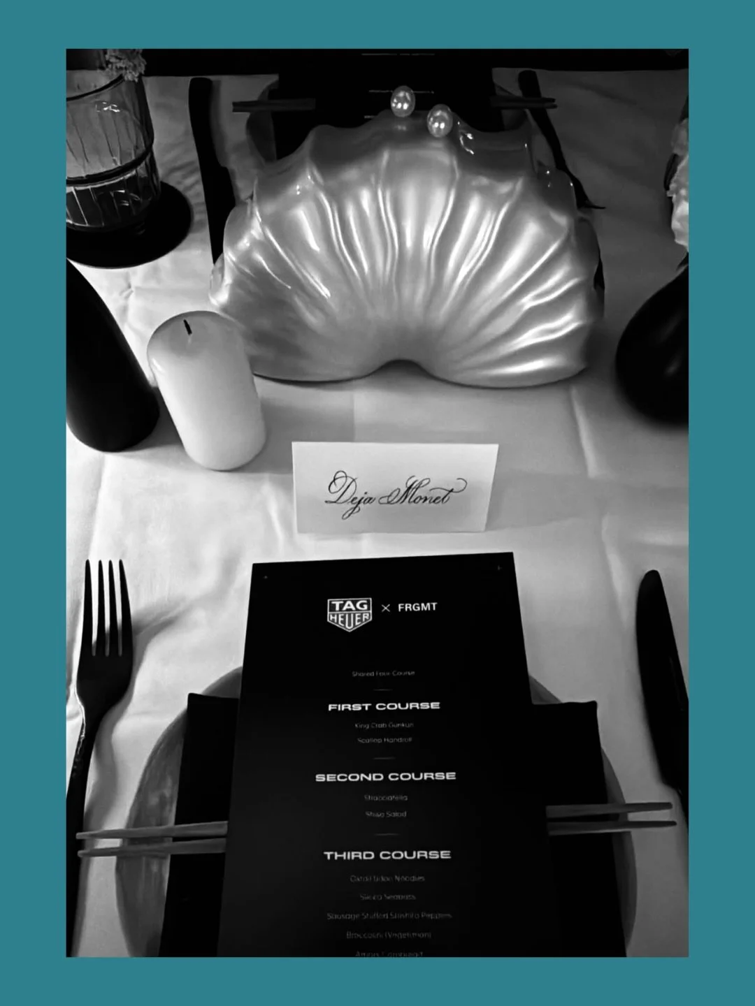 Miami Art Basel 2025 kicked off with an incredible night celebrating the debut of the TAG Heuer Carrera Chronograph x Fragment Limited Edition! I went to the venue early and created place cards on site before the event began, adding a personal touch 