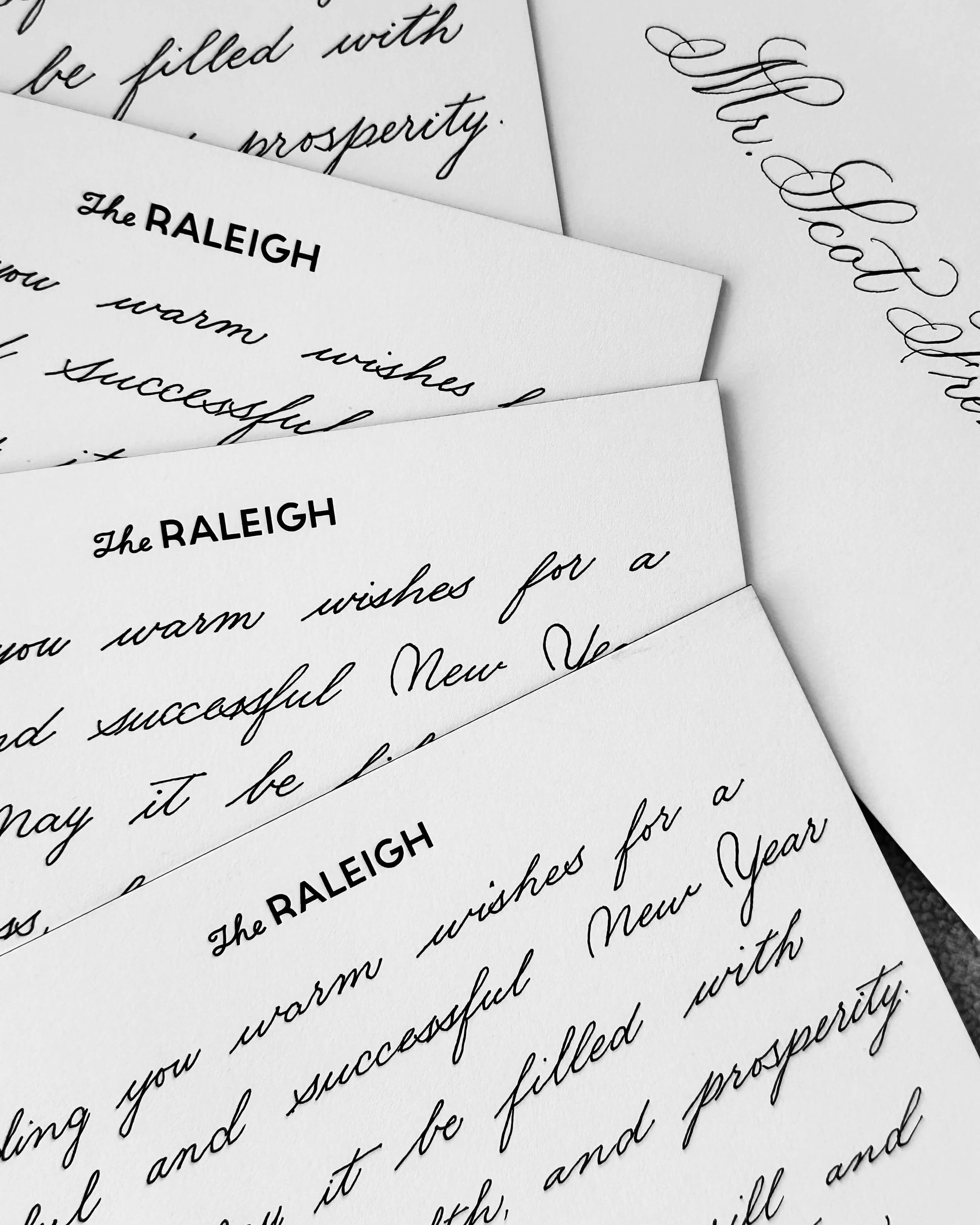 Handwritten Notes for Real Estate Clients - The Raleigh, Miami Beach