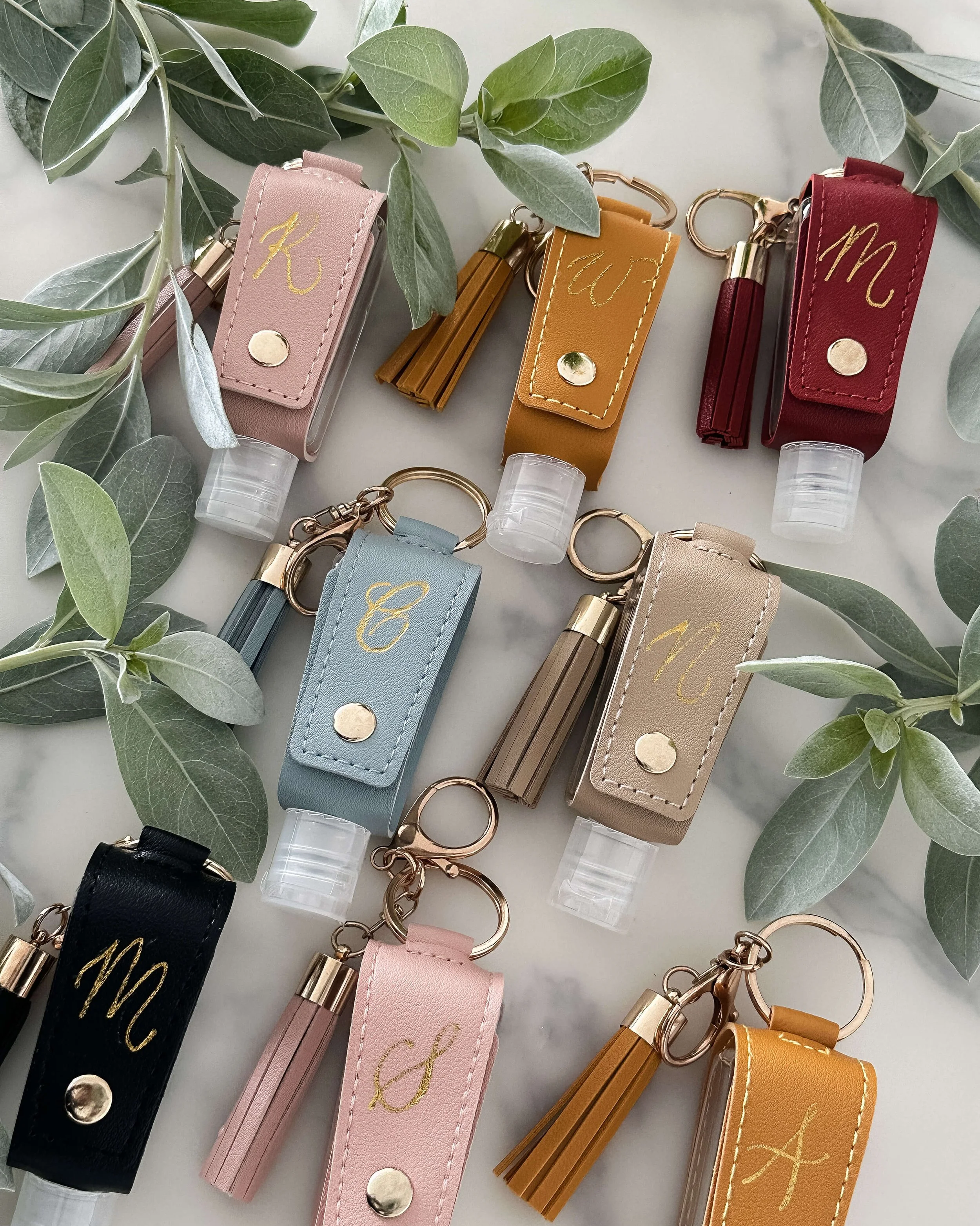 Hot Foiling on Hand Sanitizer Cases