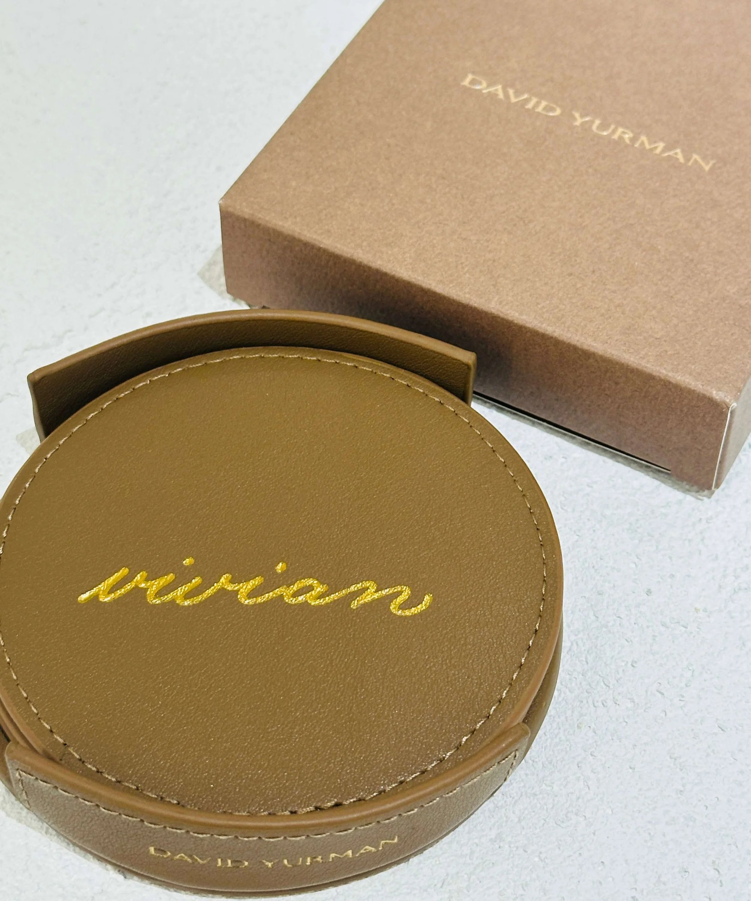 Gold Foiling on David Yurman Coasters - Miami Design District, FL