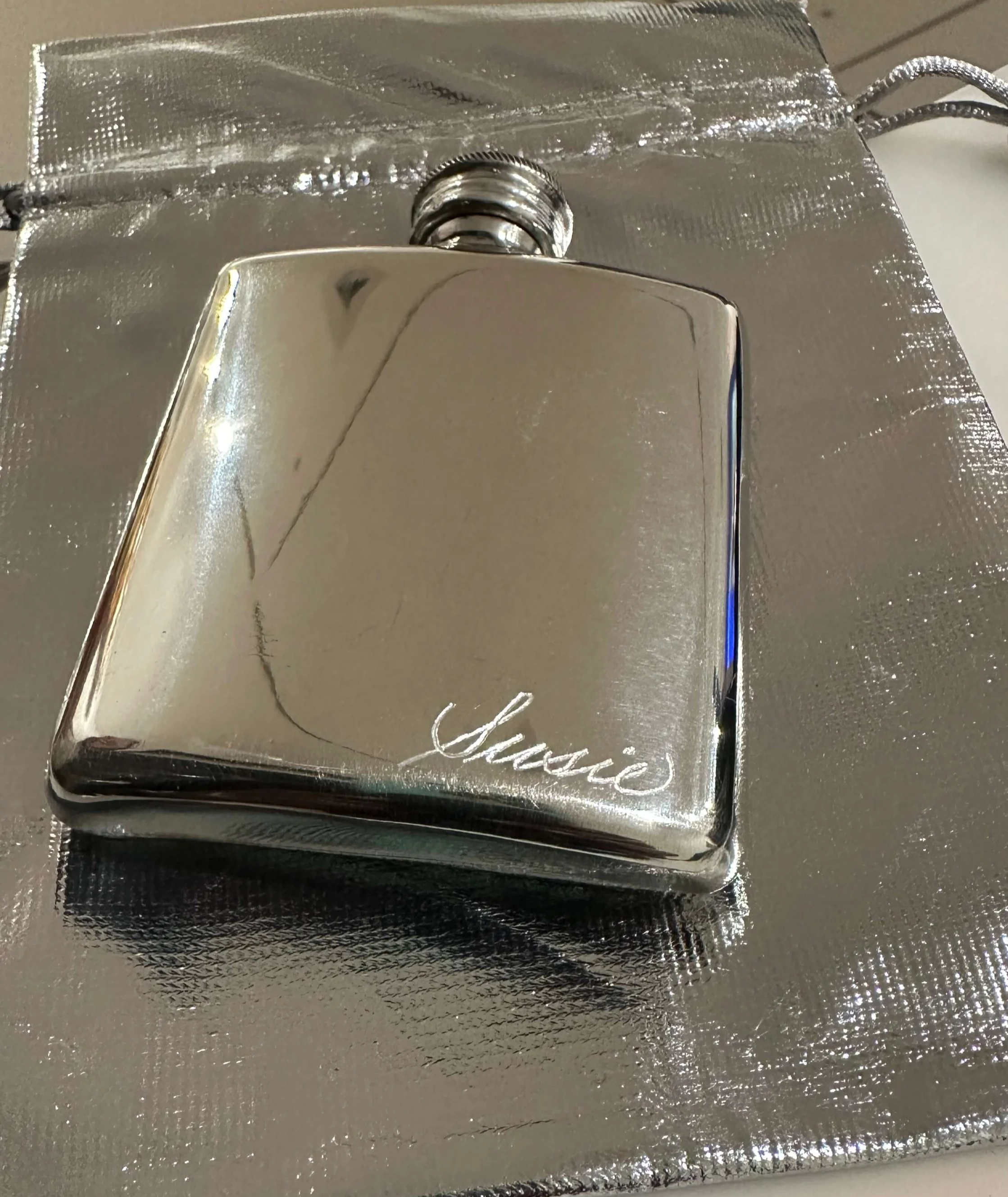 Engraved Flask for Birthday Celebration