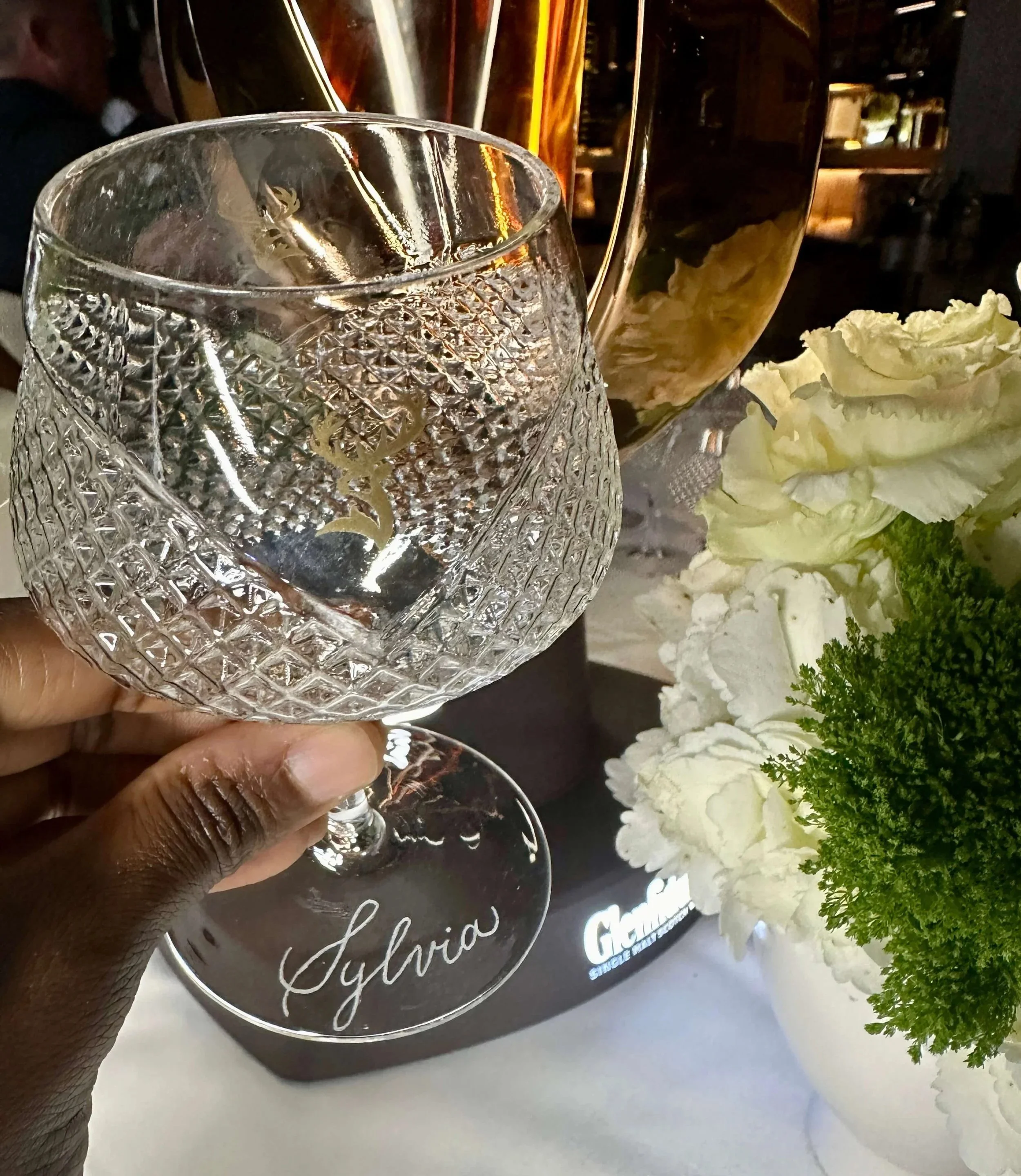 Engraved Whiskey Glass