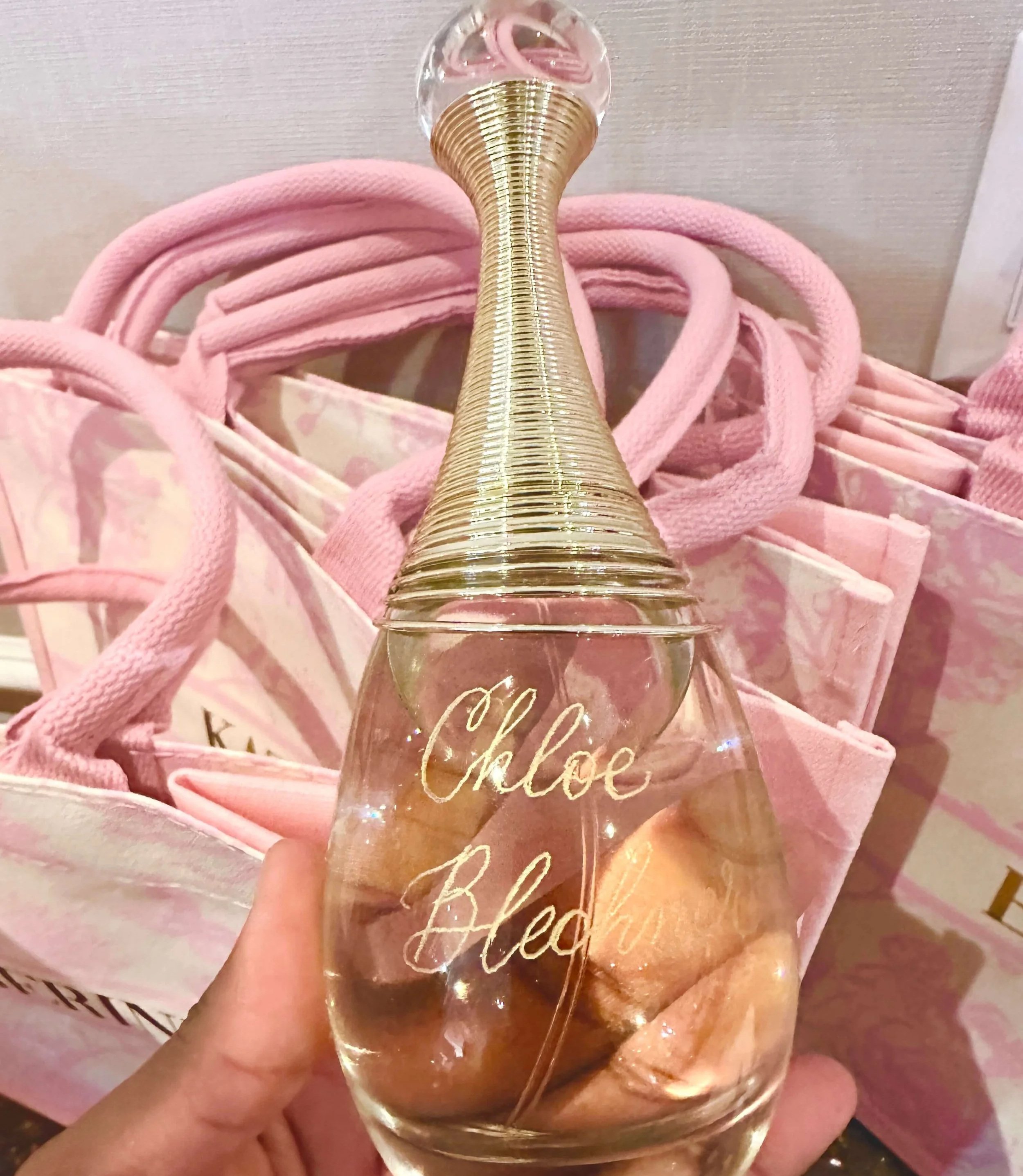 Engraved Dior Perfume for Bat Mitzvah Favor