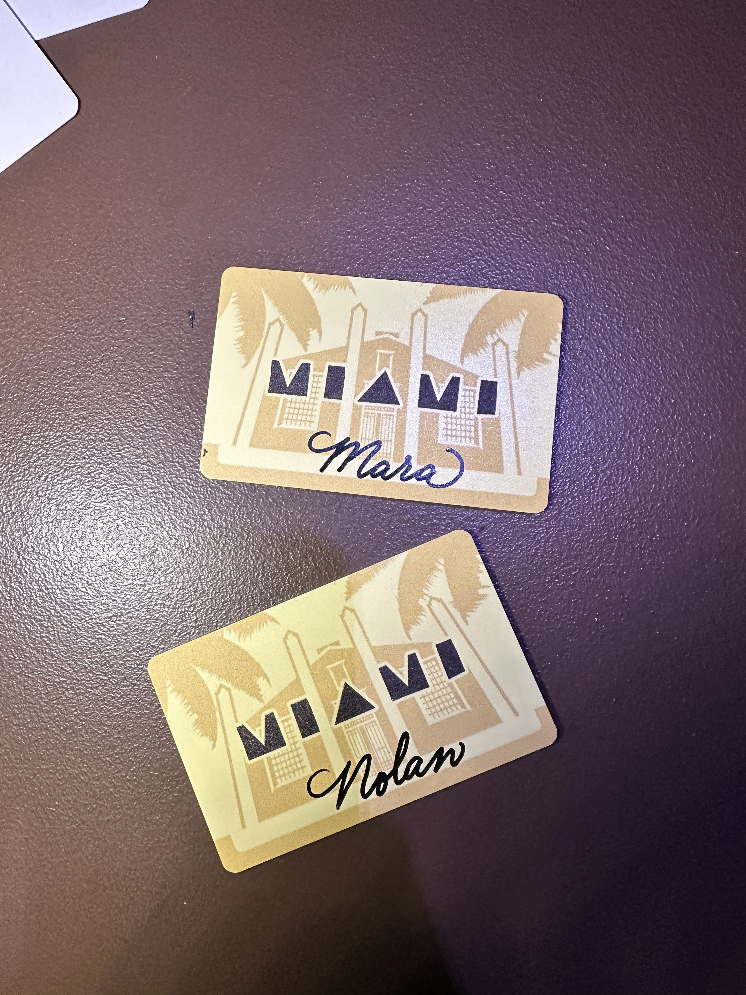 Calligraphy on Commemorative Cards for College Football Playoffs Finals Party 